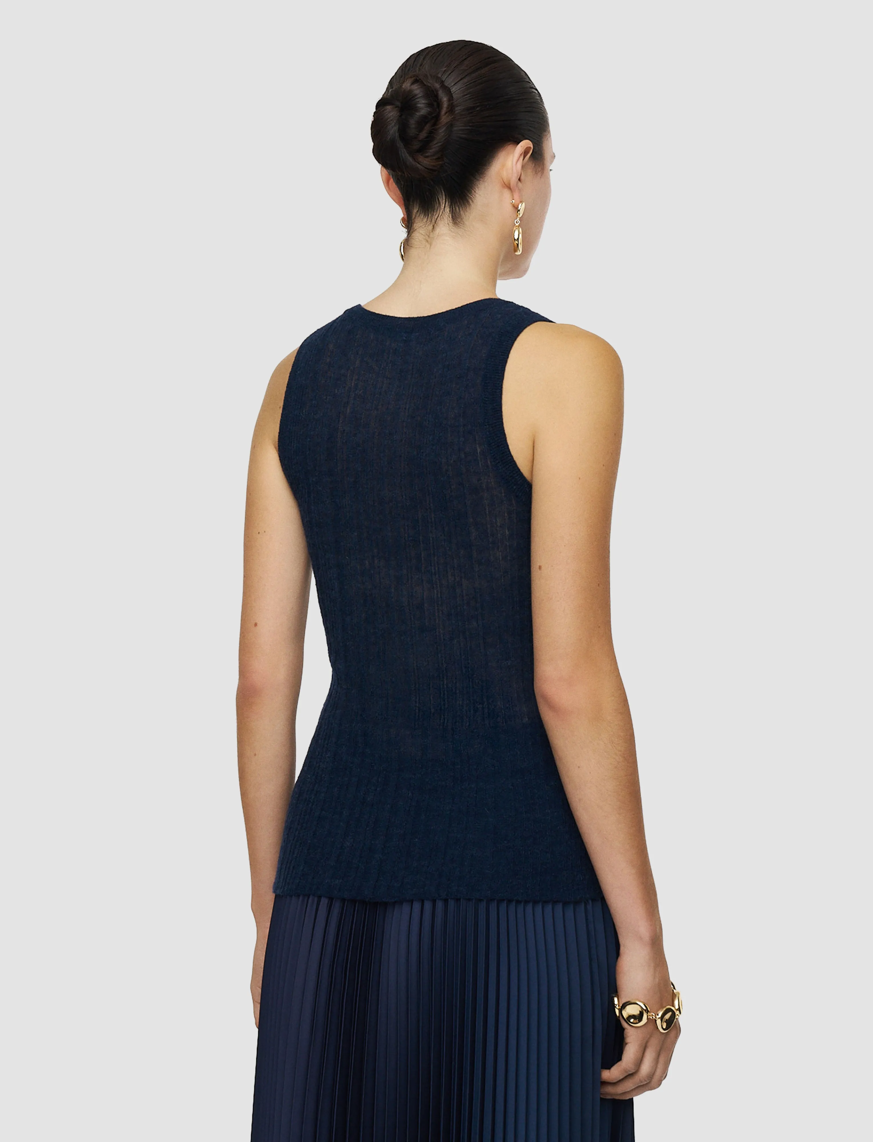 Ycaza Sheer Wool Rib Vest sold by Joseph product image thumbnail 3