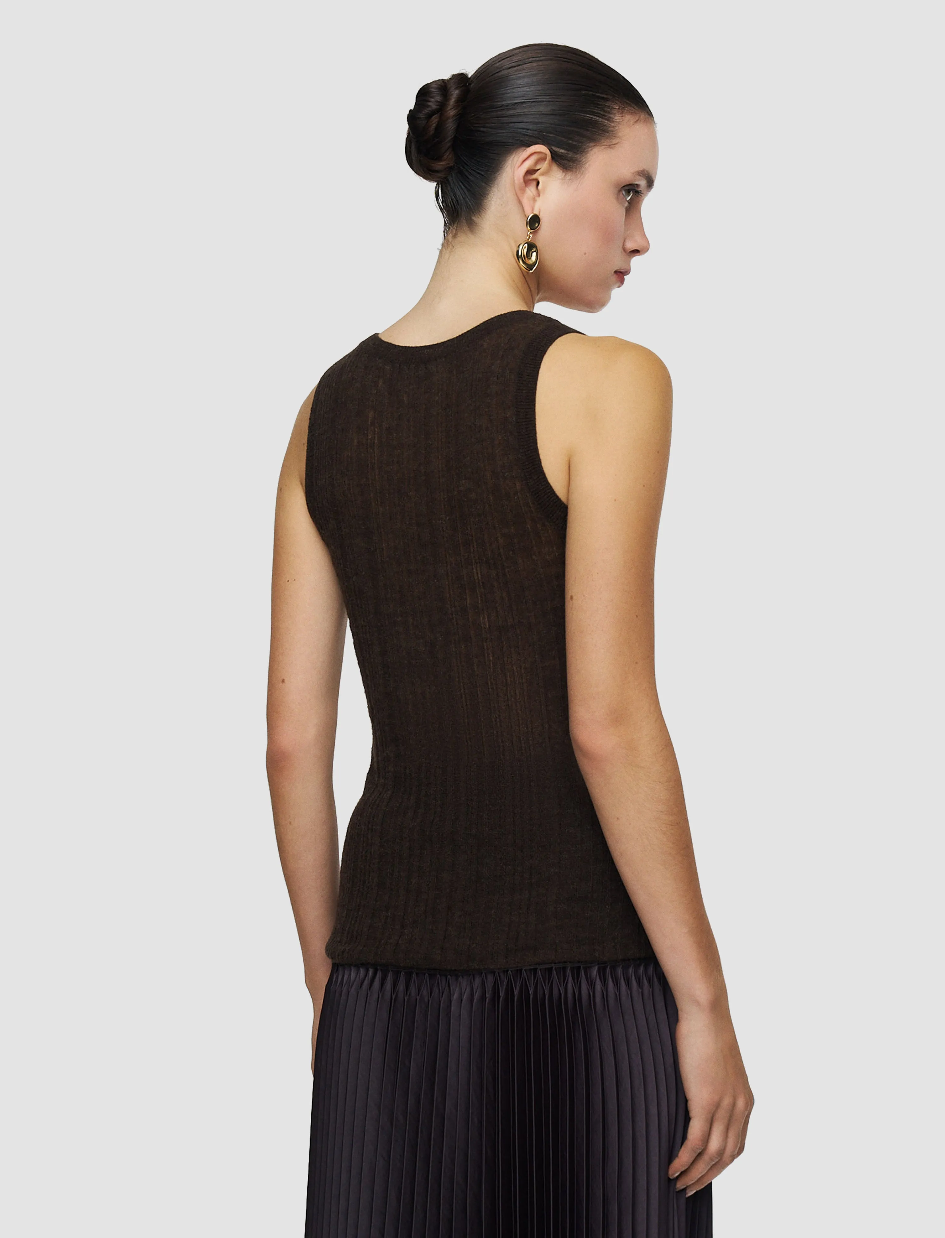 Ycaza Sheer Wool Rib Vest sold by Joseph product image thumbnail 4