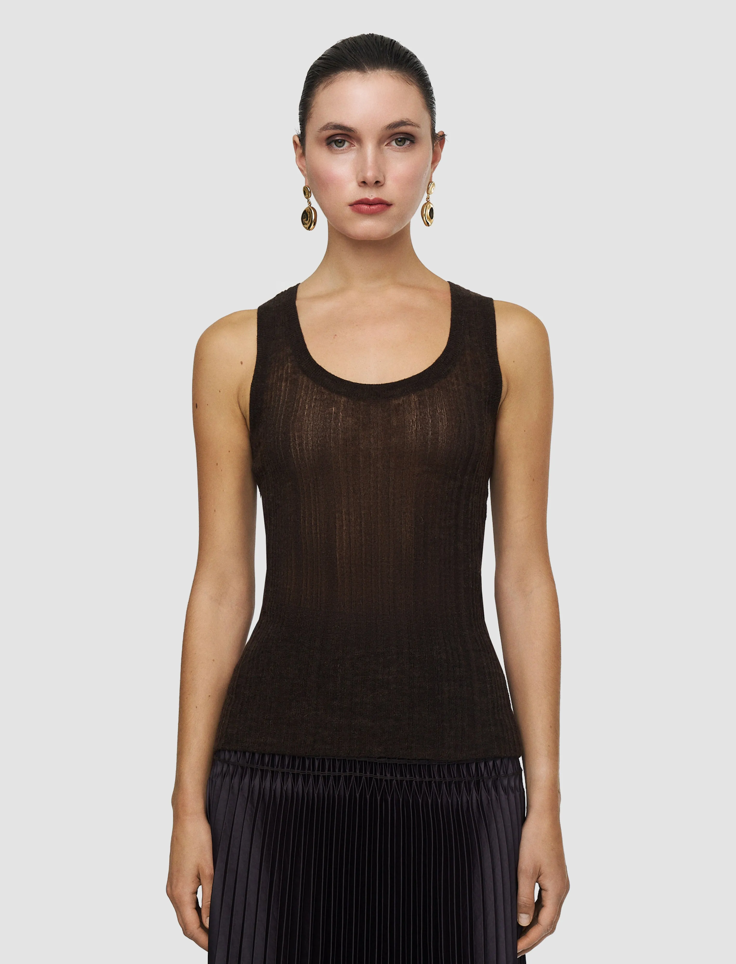 Ycaza Sheer Wool Rib Vest sold by Joseph product image thumbnail 3