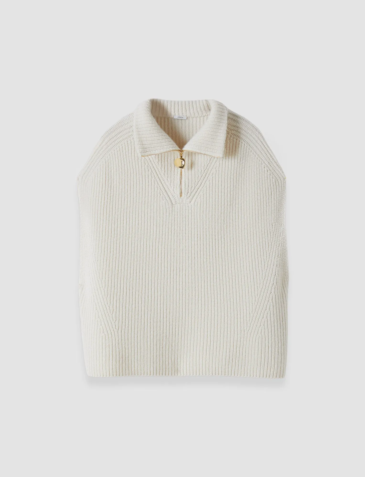 Raffet Fisherman Rib Cashmere Vest sold by Joseph