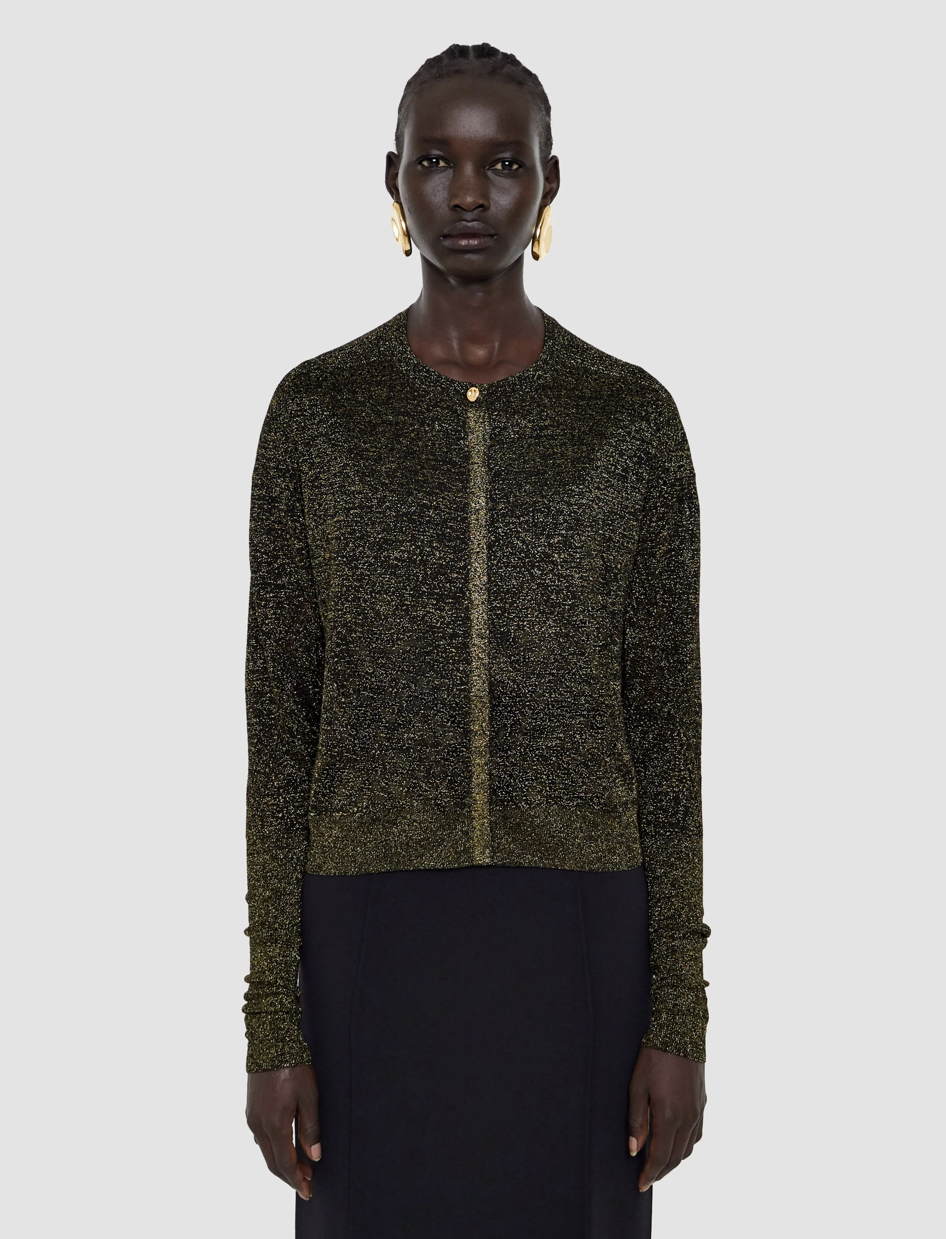 Tasse Lurex Knit Cardigan sold by Joseph product image thumbnail 3