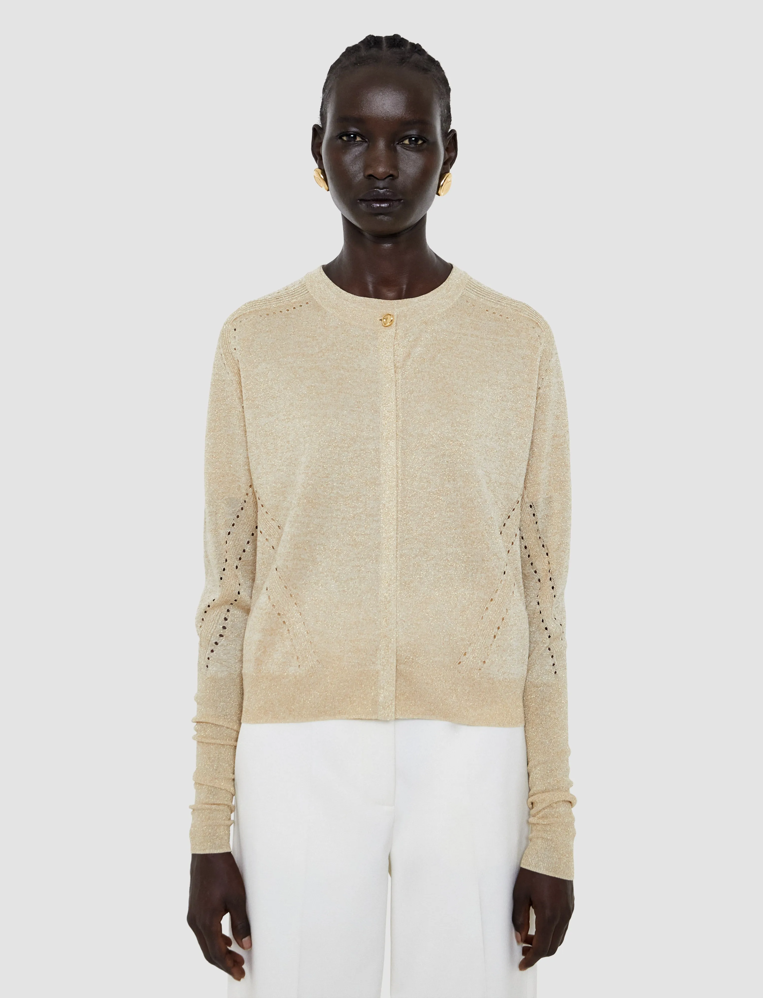 Tasse Lurex Knit Cardigan sold by Joseph product image thumbnail 3