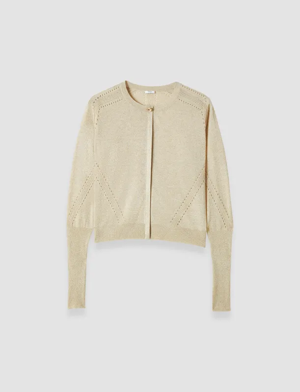 Tasse Lurex Knit Cardigan sold by Joseph
