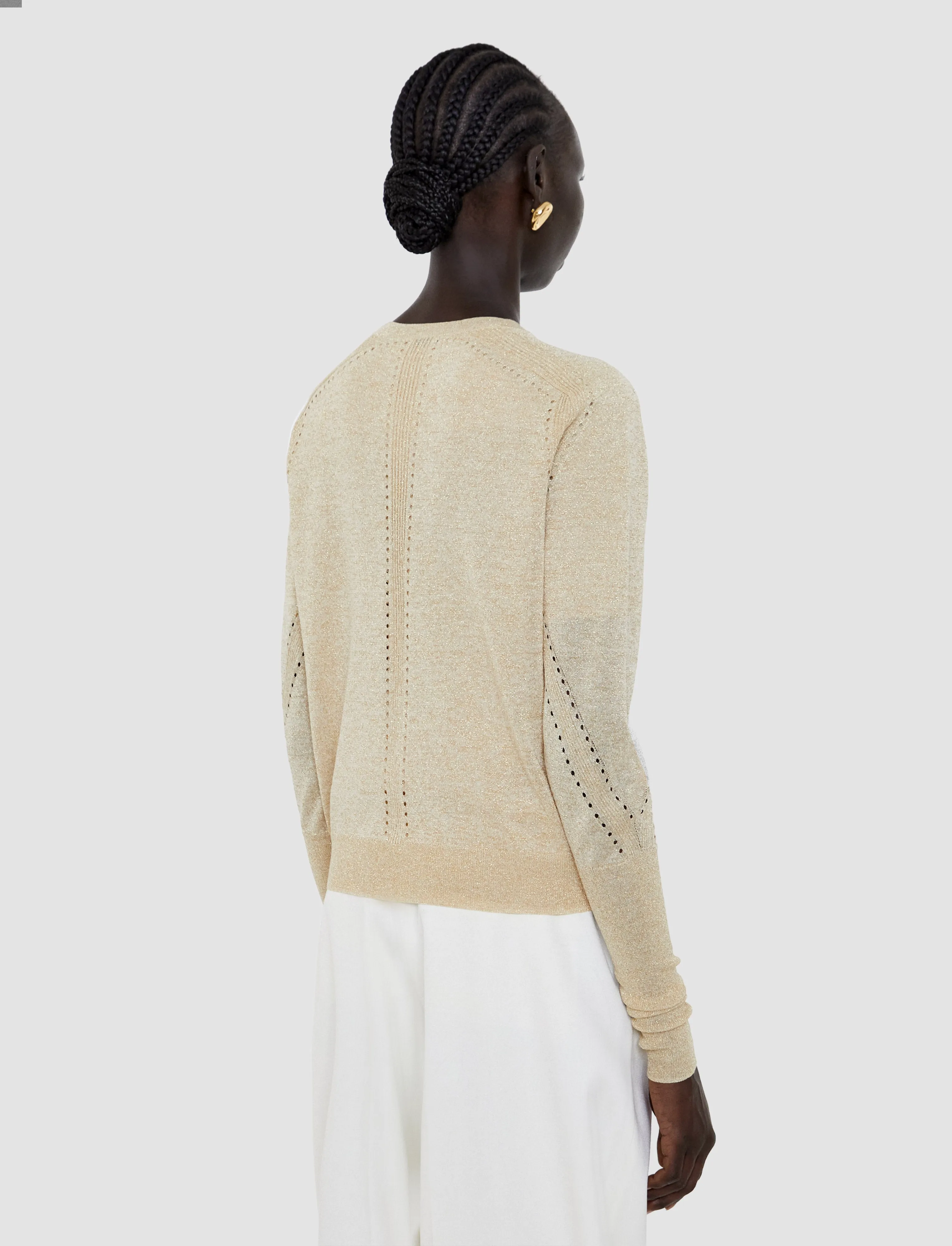 Tasse Lurex Knit Cardigan sold by Joseph product image thumbnail 4