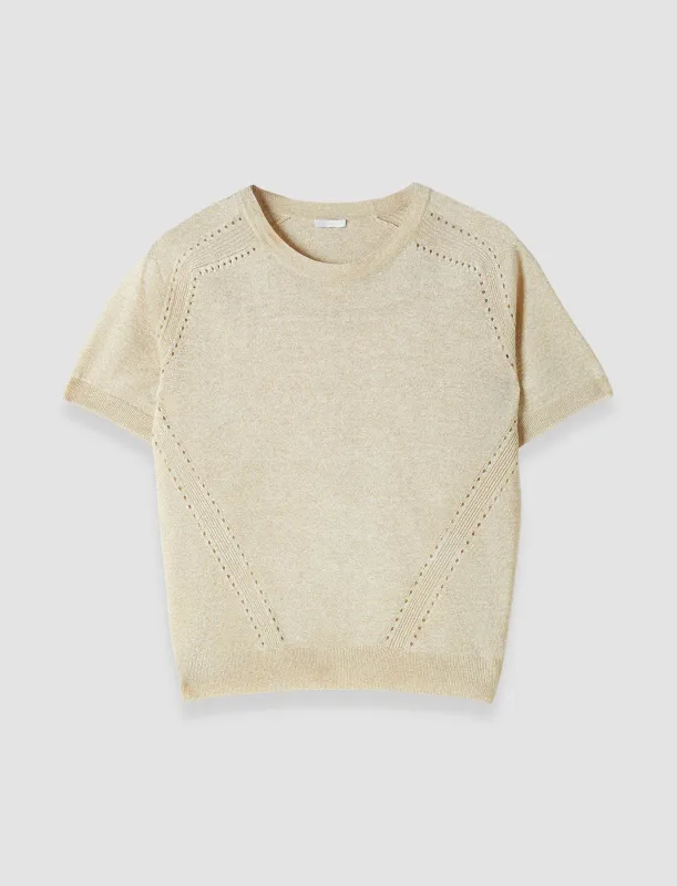 Lille Lurex Knit Top sold by Joseph