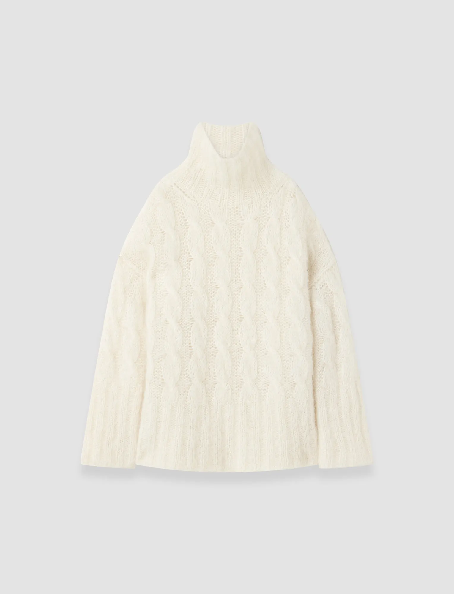 Fortin Hand Knitted Cable Mohair Jumper sold by Joseph