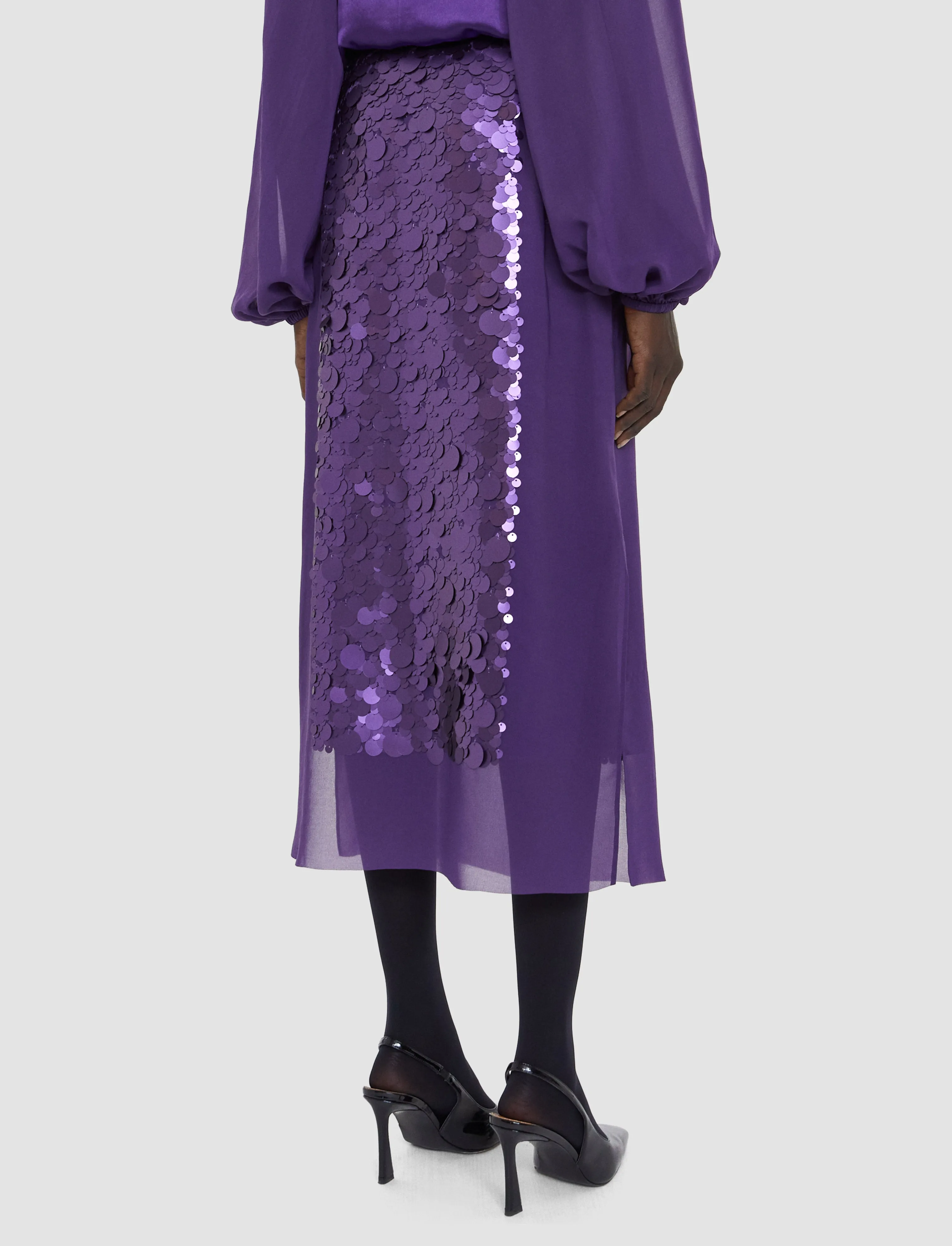 Cambo Chiffon Sequin Skirt sold by Joseph product image thumbnail 4