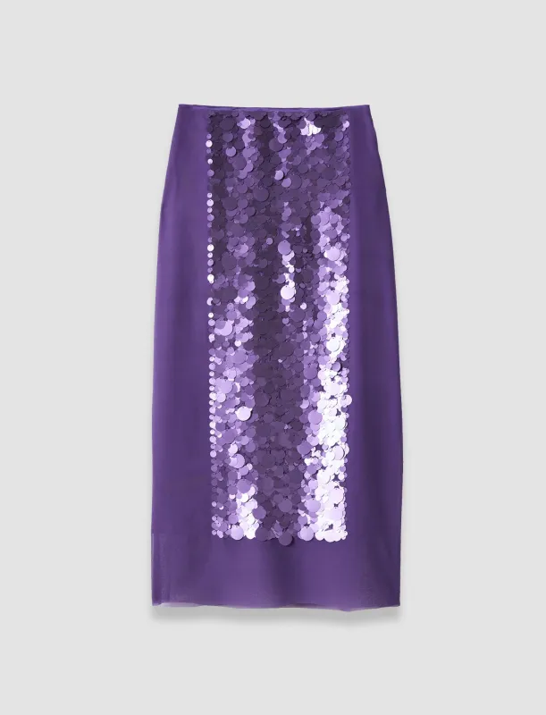 Cambo Chiffon Sequin Skirt sold by Joseph