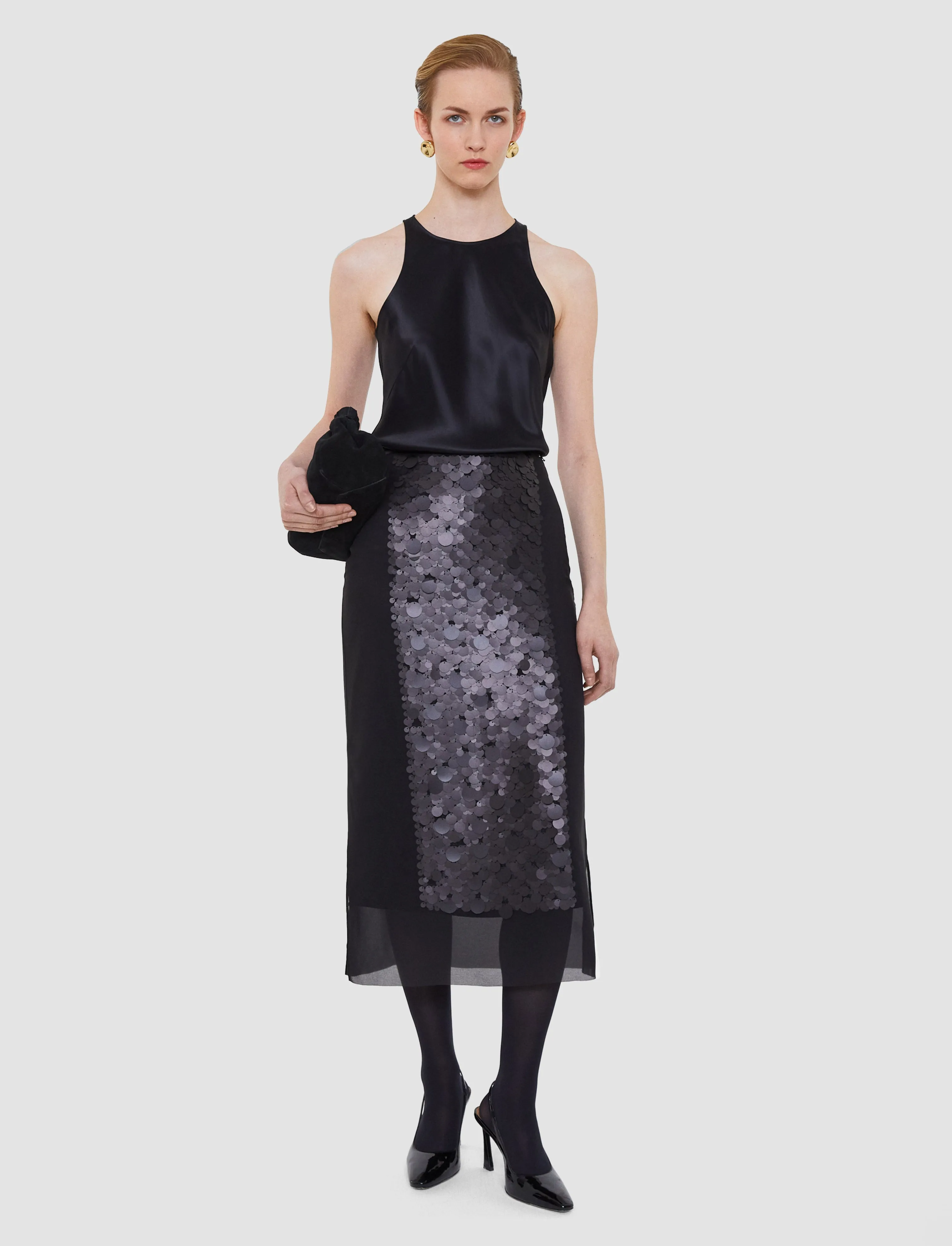 Cambo Chiffon Sequin Skirt sold by Joseph product image thumbnail 2