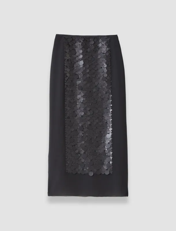 Cambo Chiffon Sequin Skirt sold by Joseph
