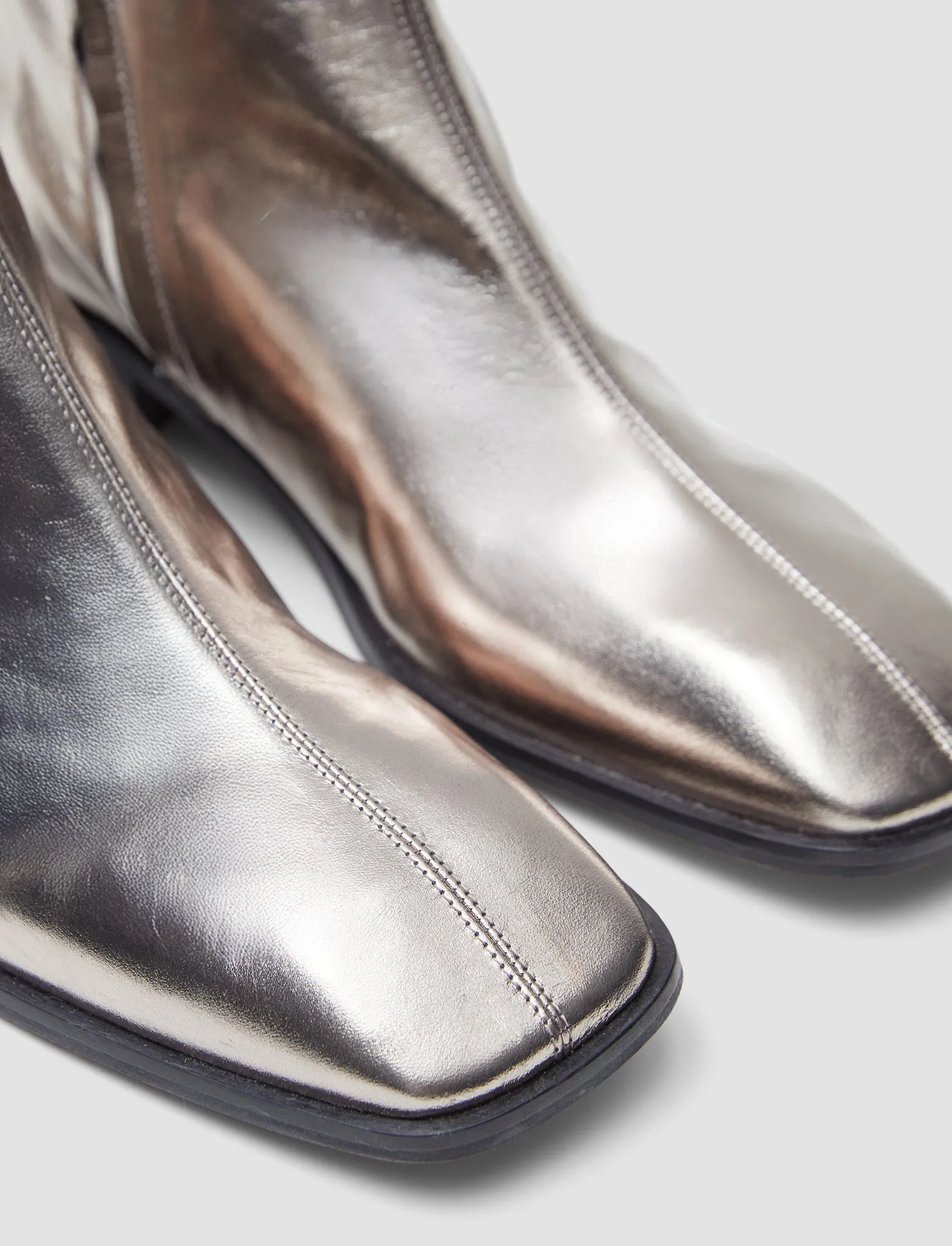 Metallic Leather Ankle Boots sold by Joseph product image thumbnail 4