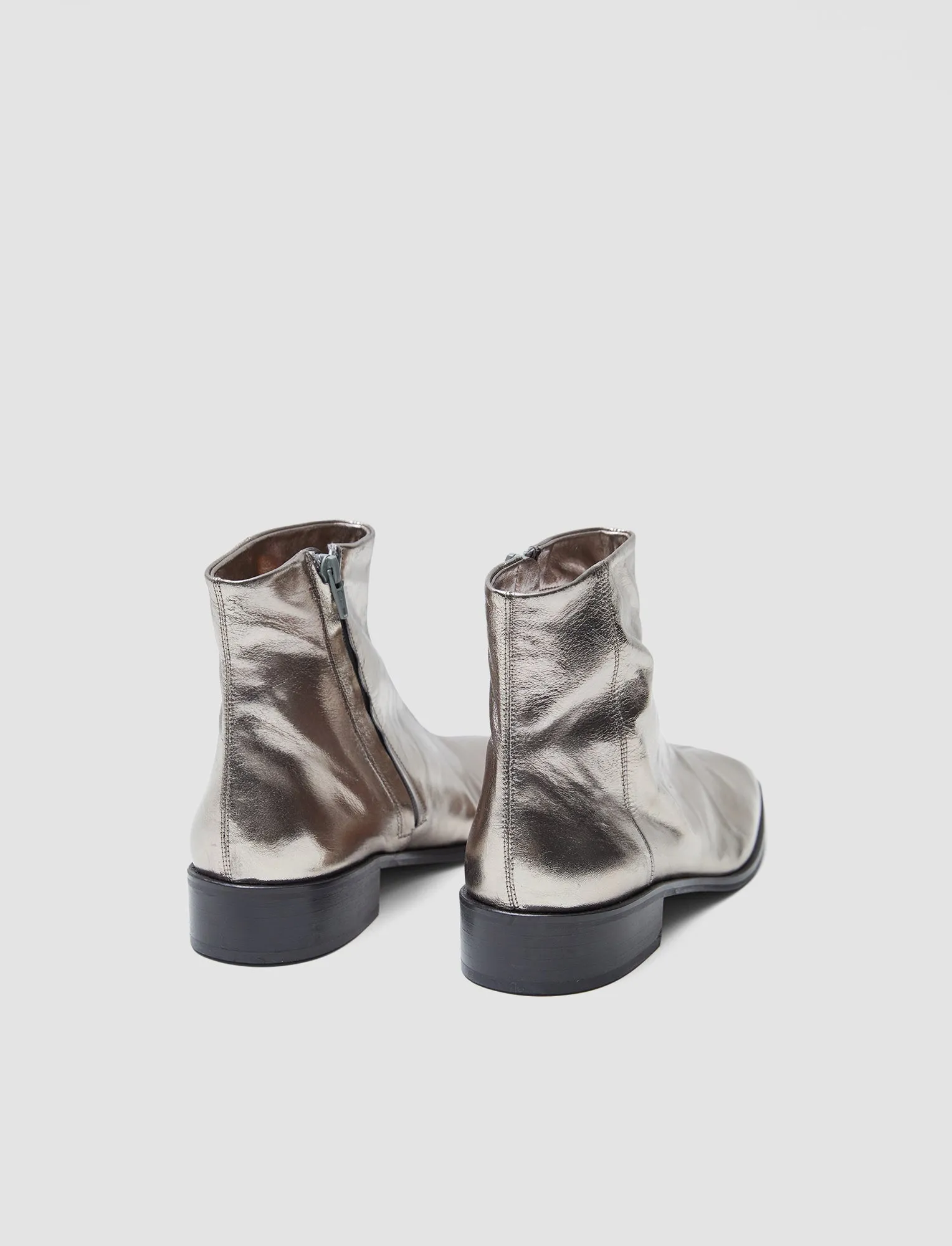 Metallic Leather Ankle Boots sold by Joseph product image thumbnail 3
