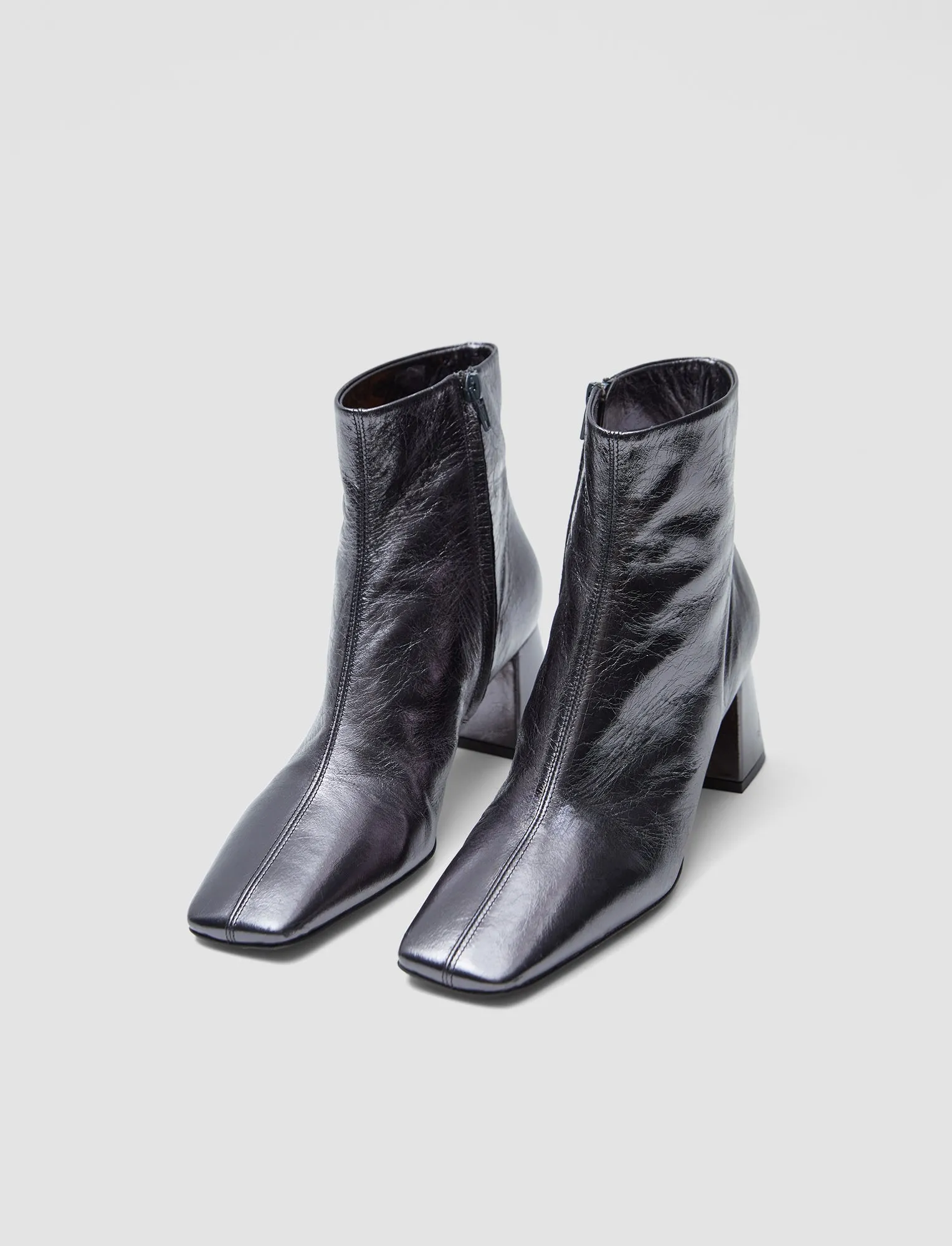 Heeled Metallic Leather Ankle Boots sold by Joseph product image thumbnail 2