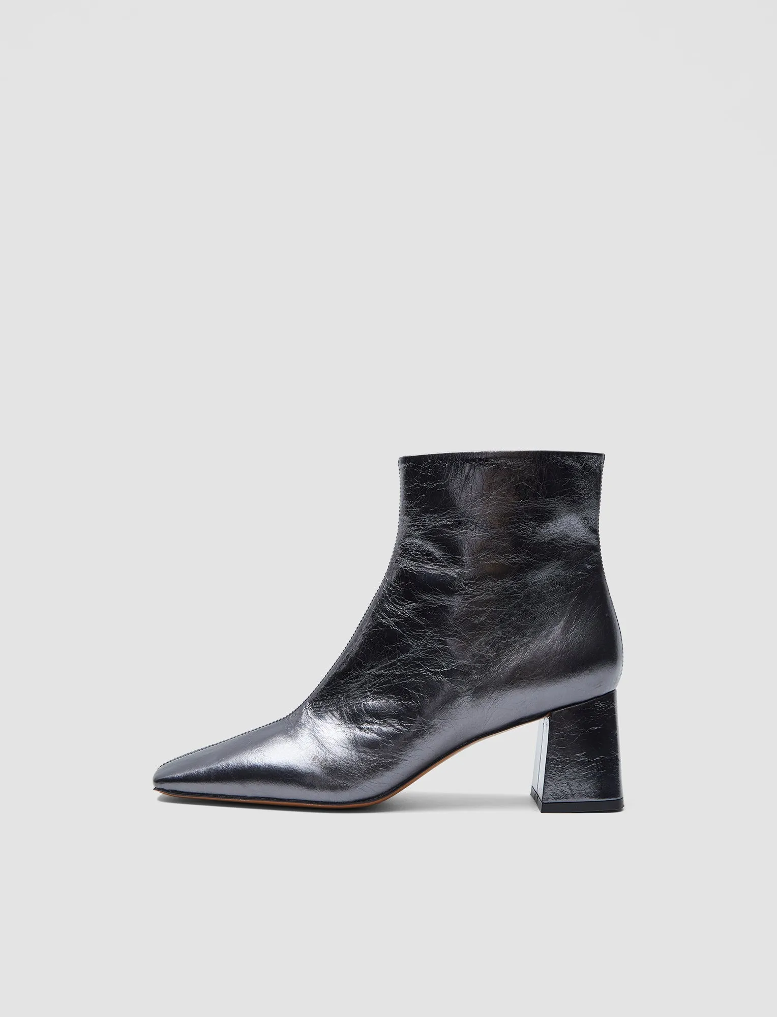 Heeled Metallic Leather Ankle Boots sold by Joseph