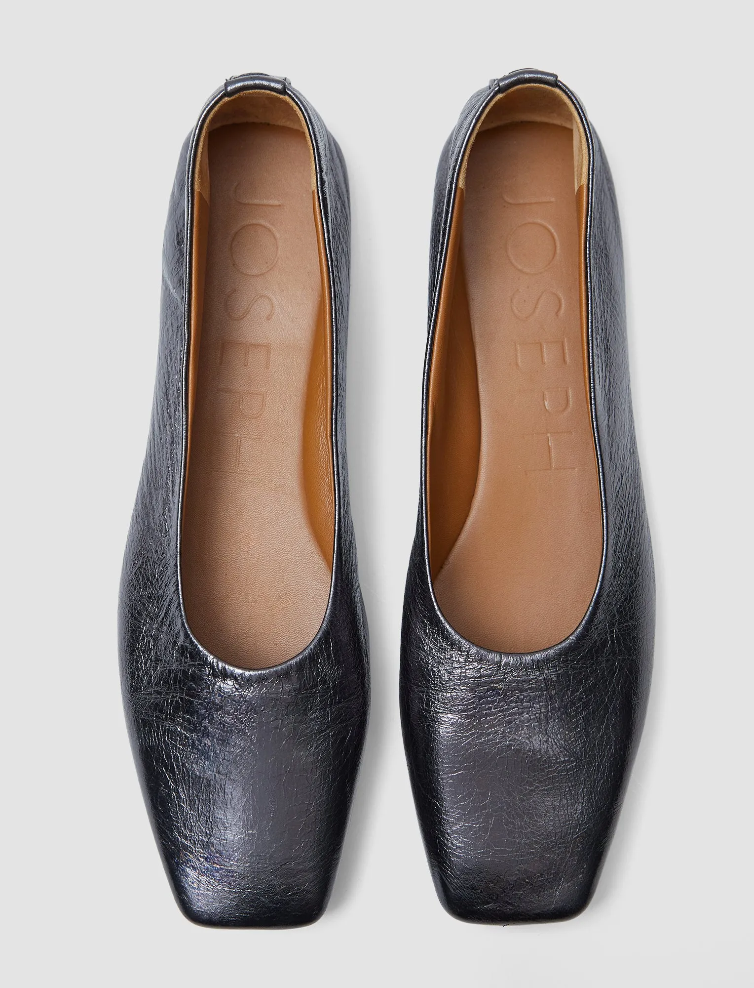Metallic Leather Ballerinas sold by Joseph product image thumbnail 2
