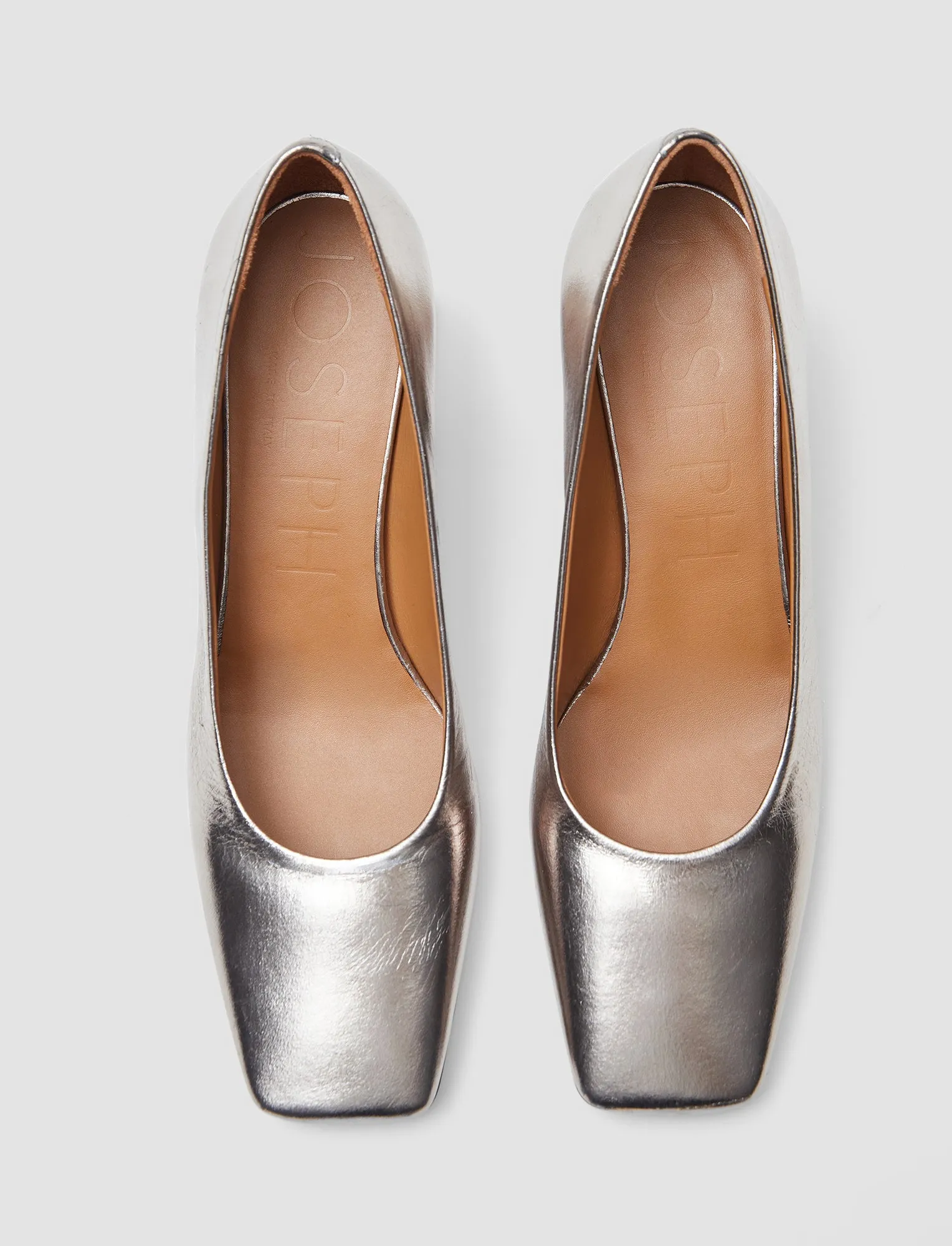 Heeled Metallic Leather Shoes sold by Joseph product image thumbnail 4