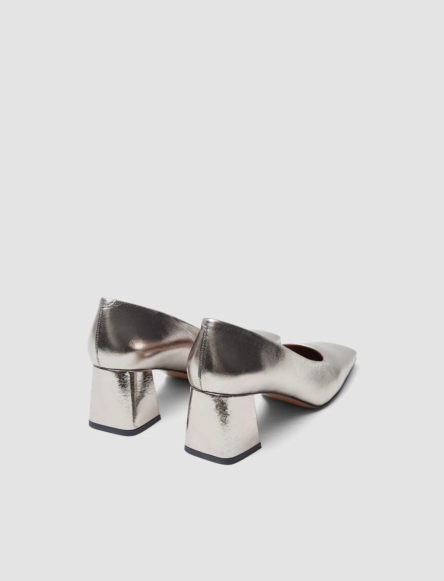 Heeled Metallic Leather Shoes sold by Joseph product image thumbnail 3