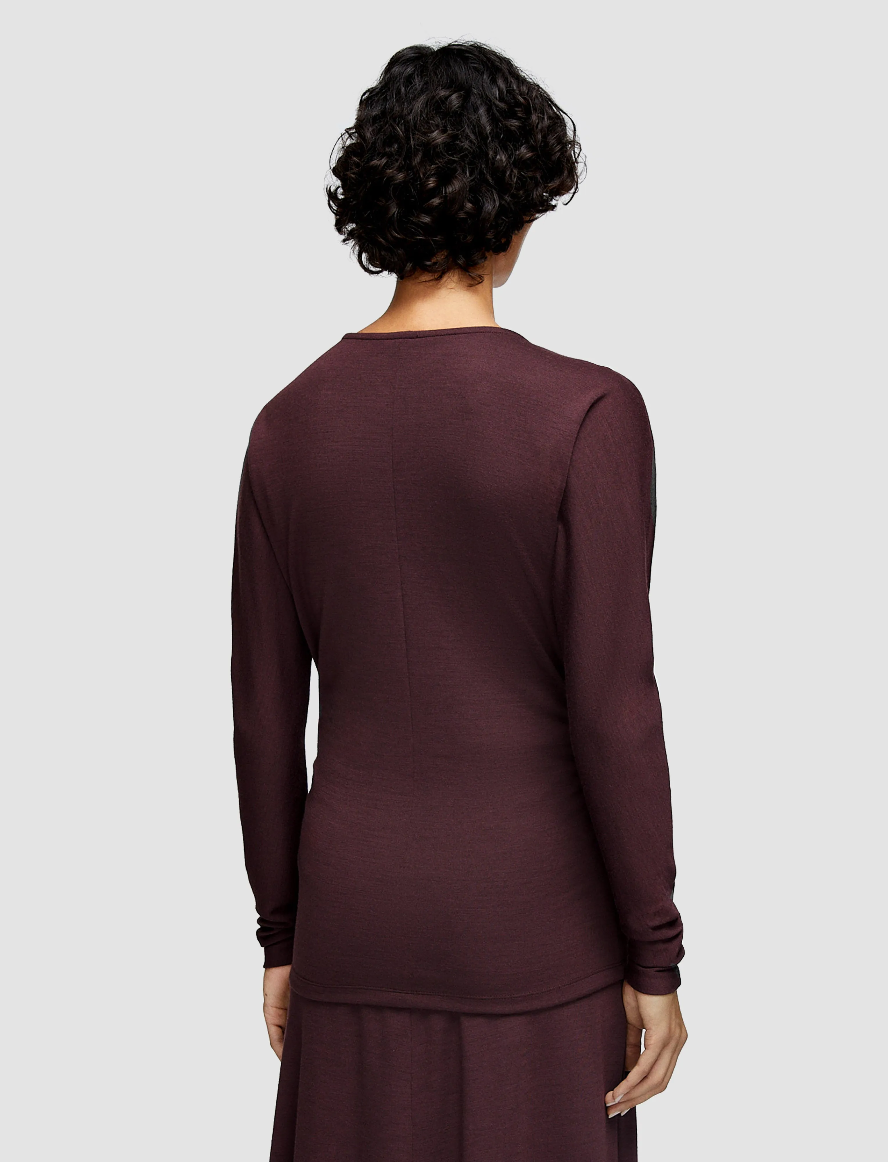 Wool Jersey V Neck Top sold by Joseph product image thumbnail 4