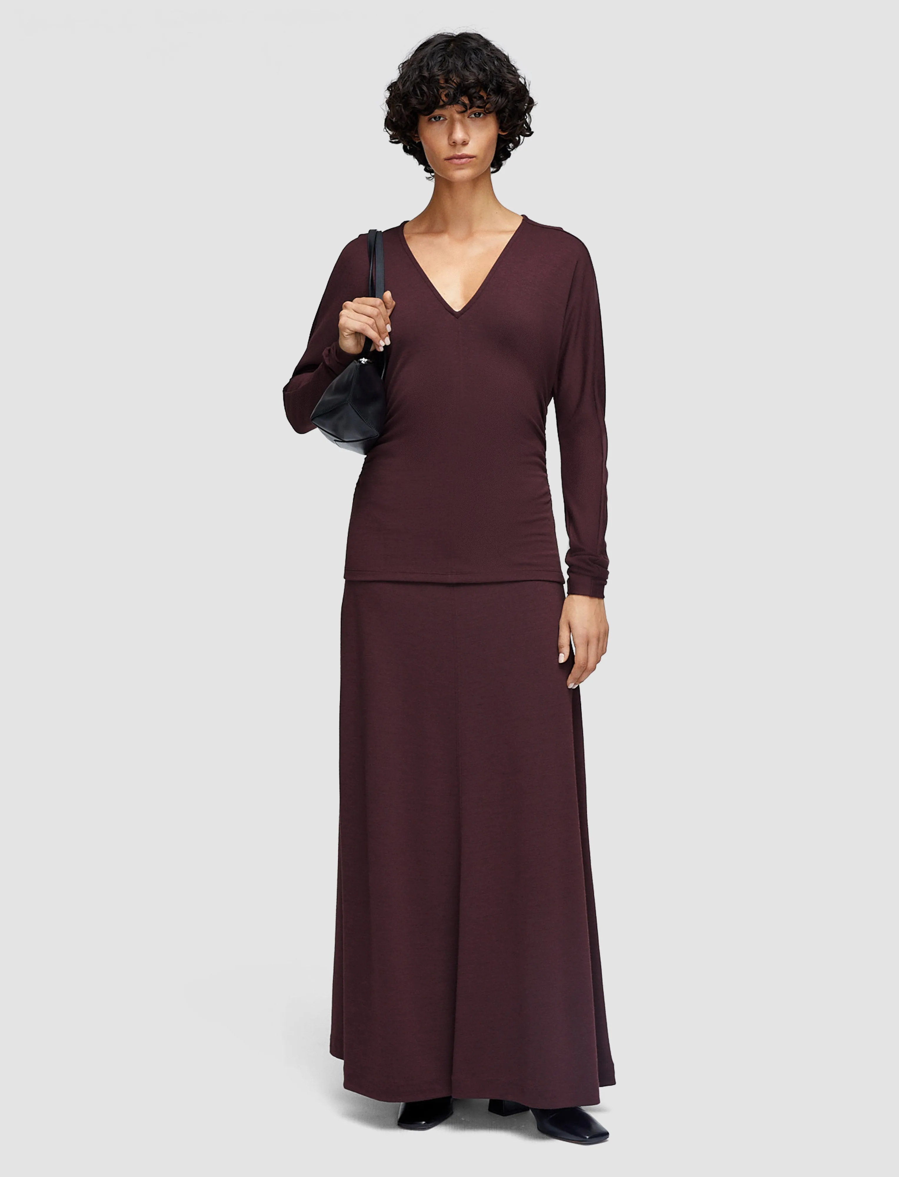 Wool Jersey V Neck Top sold by Joseph product image thumbnail 2