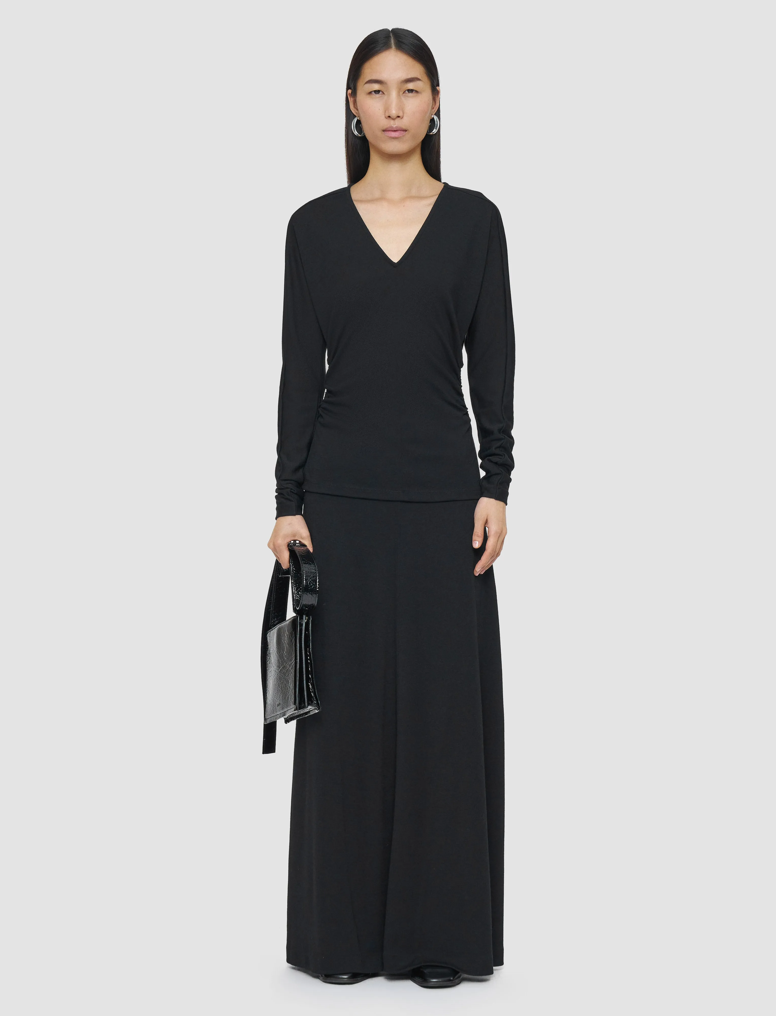 Wool Jersey V Neck Top sold by Joseph product image thumbnail 2