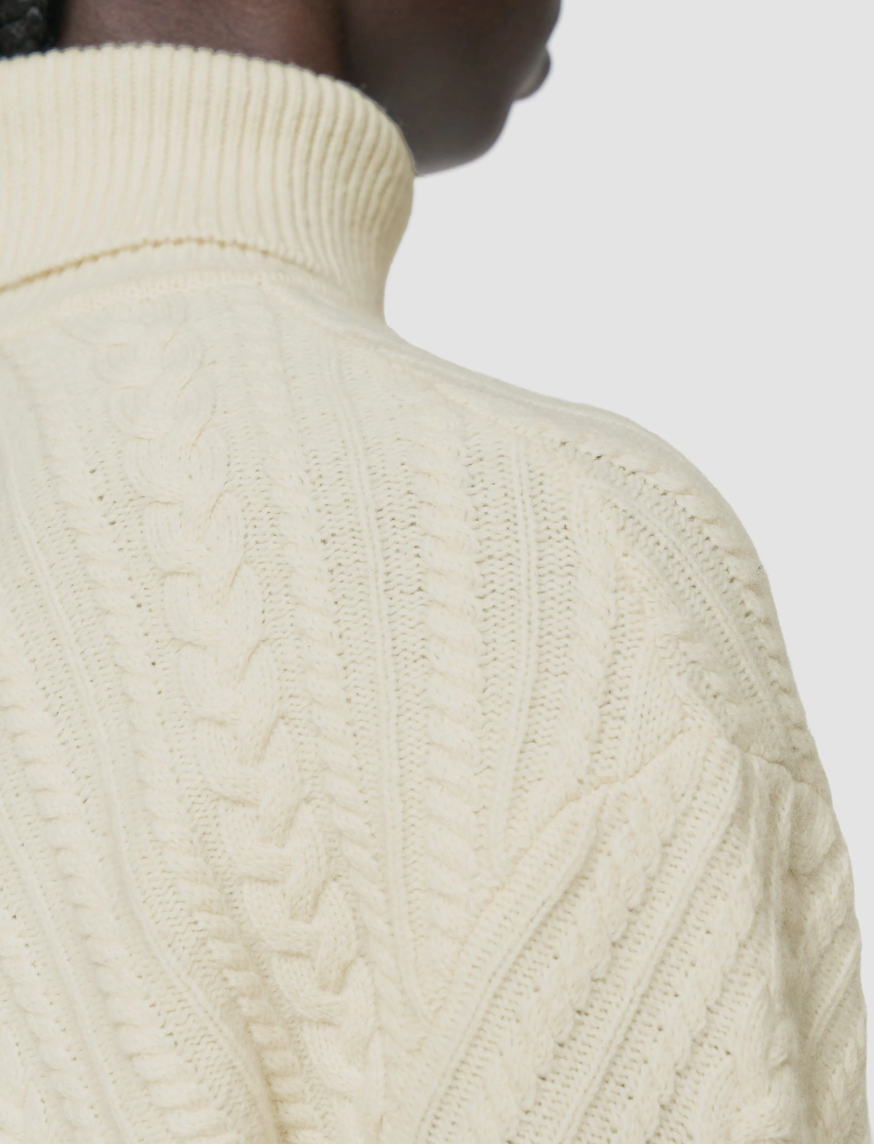 Cable Knit Merino Wool Jumper sold by Joseph product image thumbnail 5