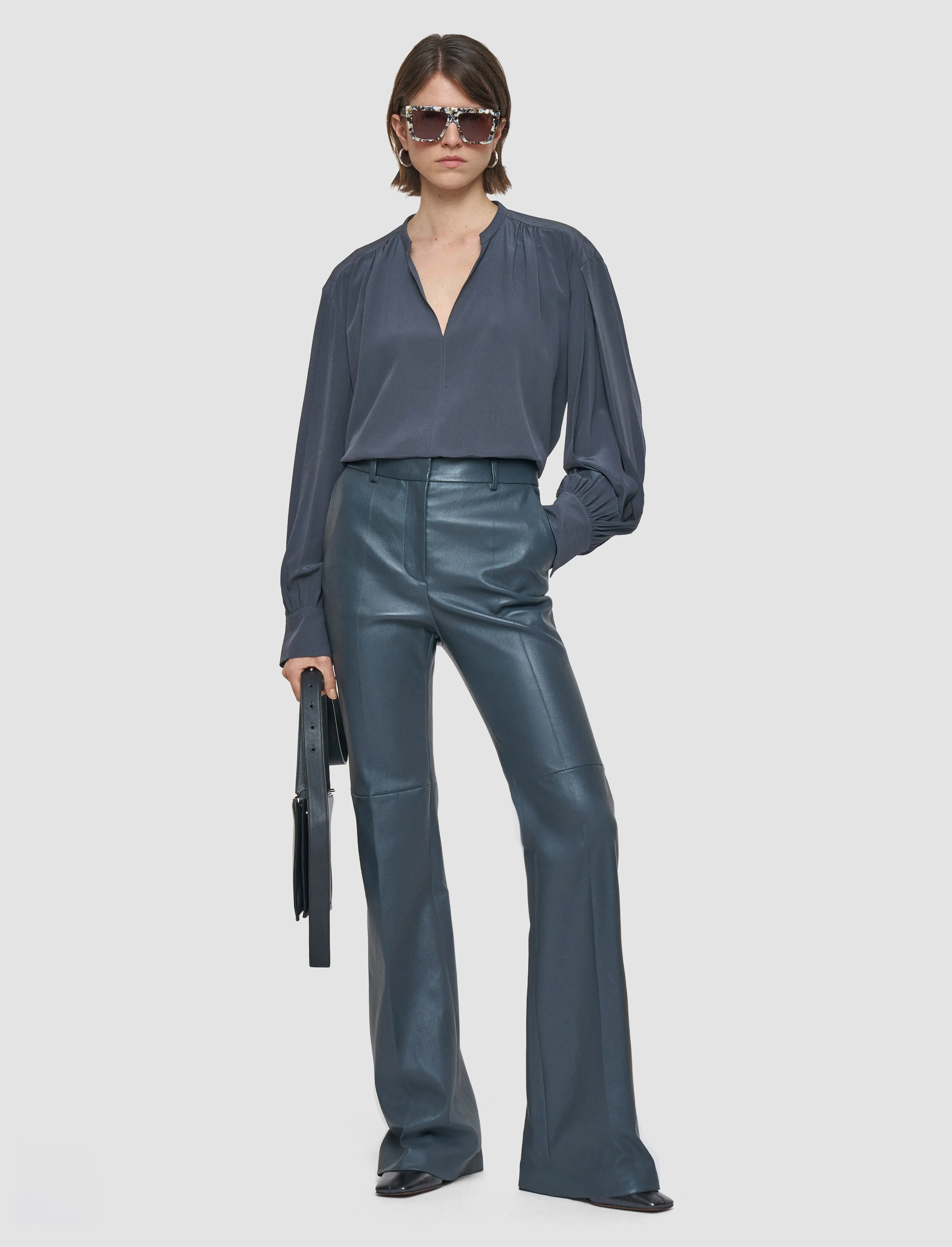 Tafira Leather Stretch Trousers sold by Joseph product image thumbnail 2