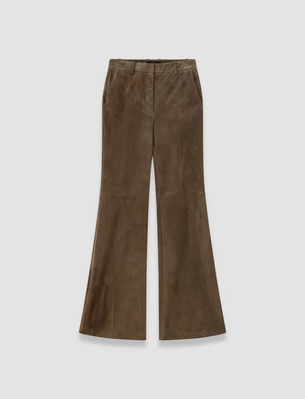 Tafira Suede Stretch Trousers sold by Joseph