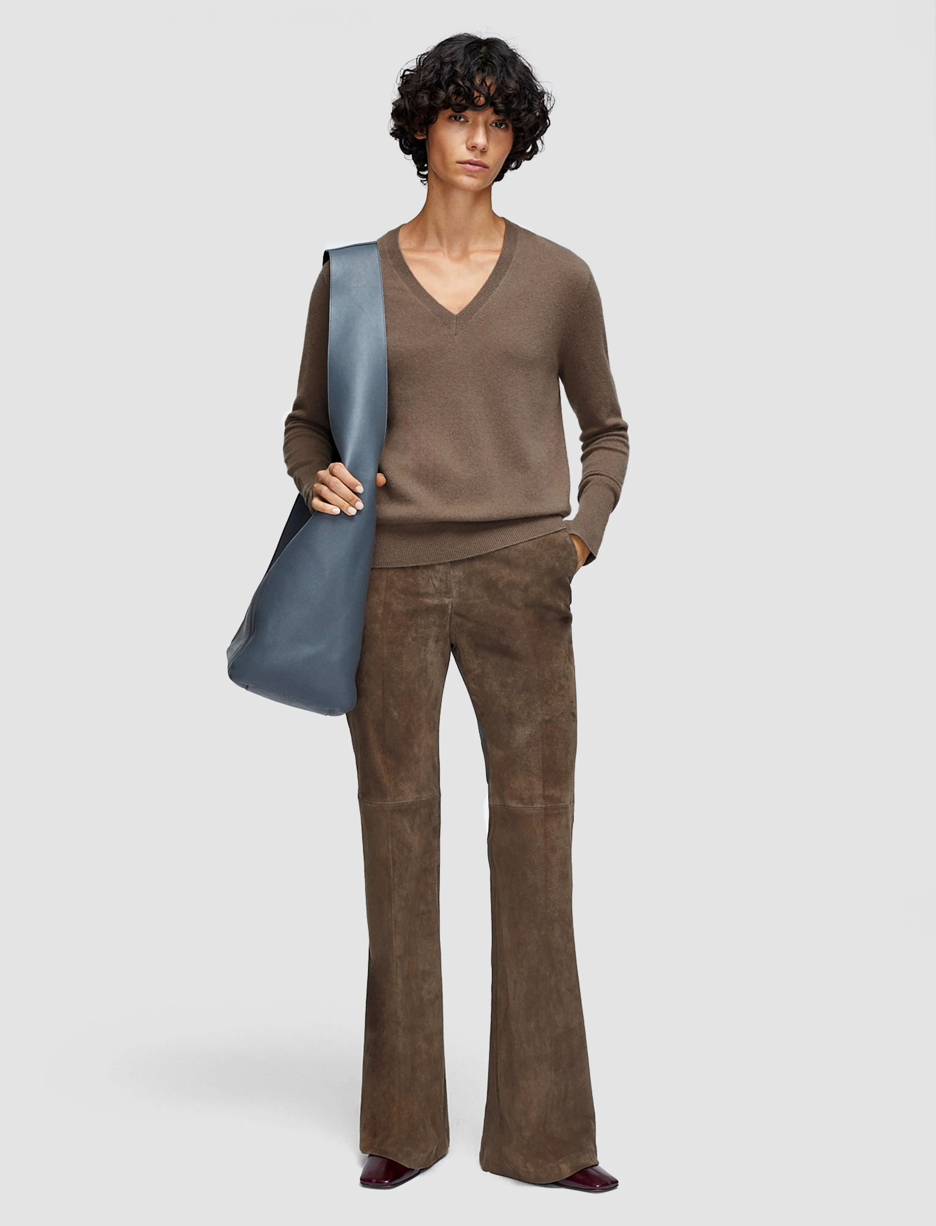 Light Pure Cashmere V Neck Jumper sold by Joseph product image thumbnail 2