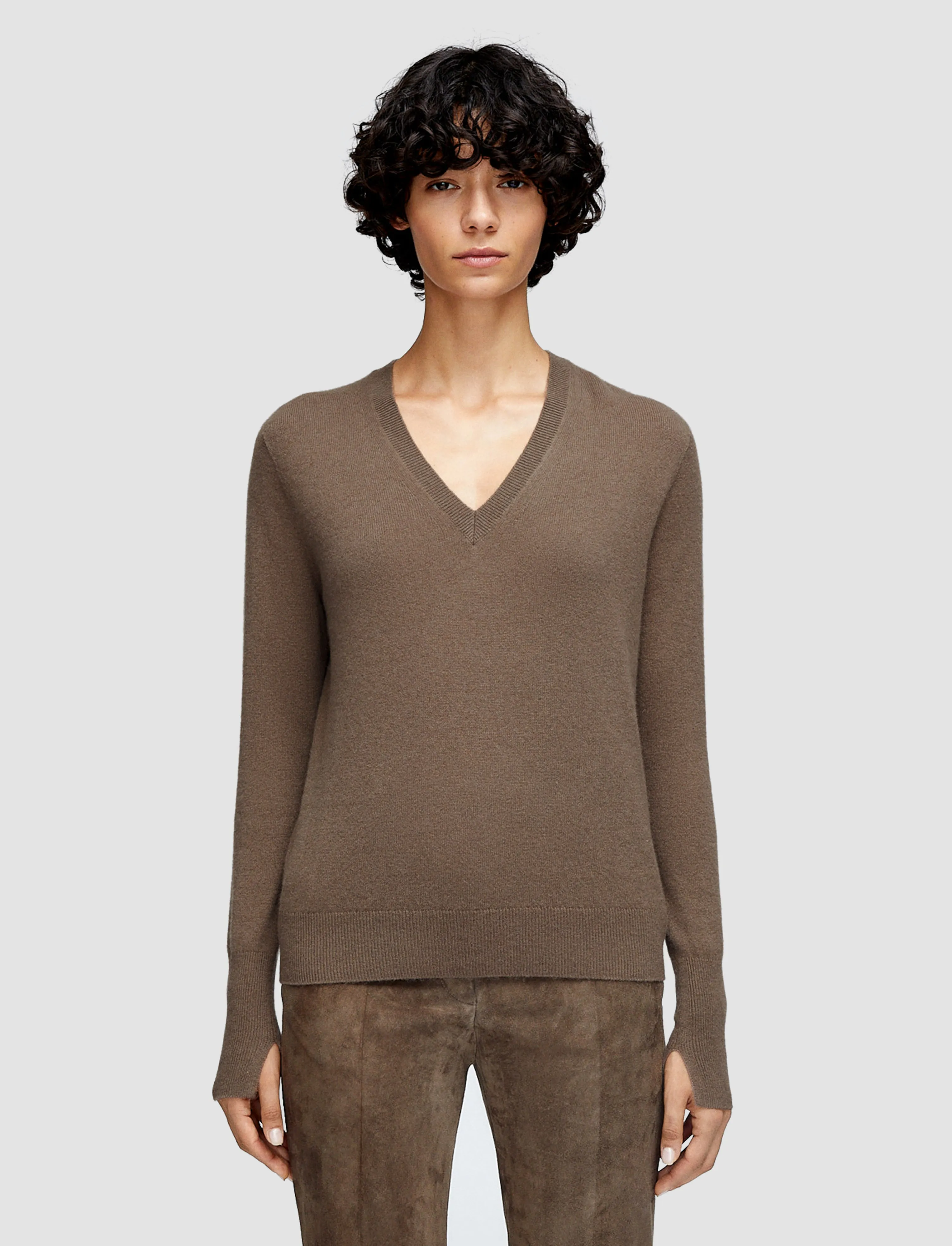 Light Pure Cashmere V Neck Jumper sold by Joseph product image thumbnail 3