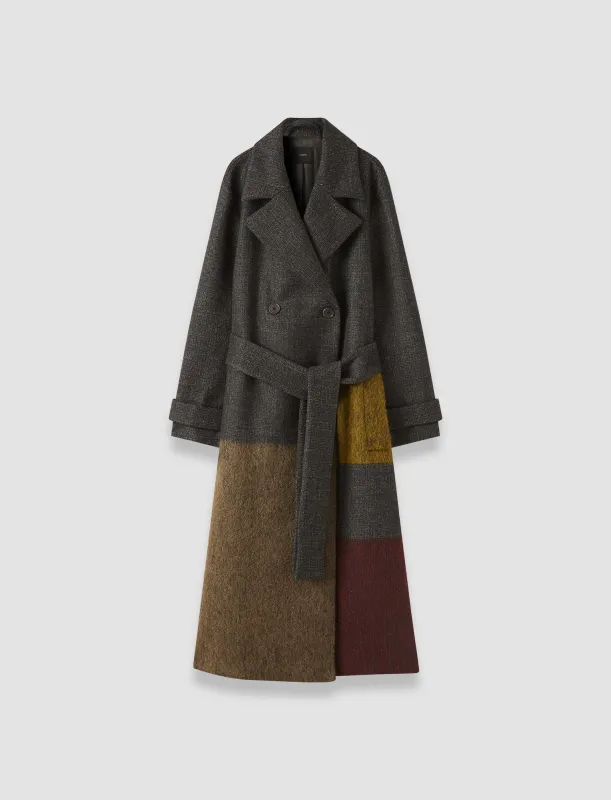 Merton Overlay Wool Coat sold by Joseph