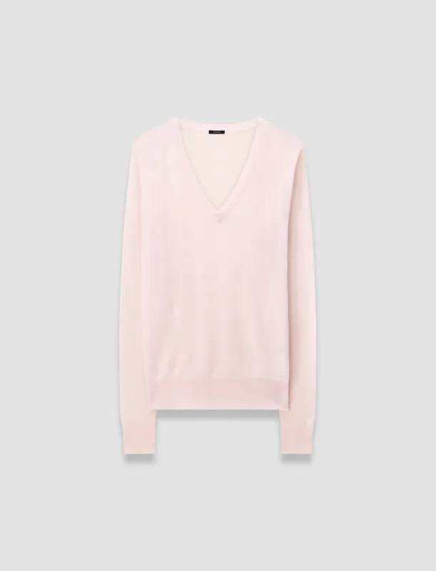 Cashair V Neck Jumper sold by Joseph