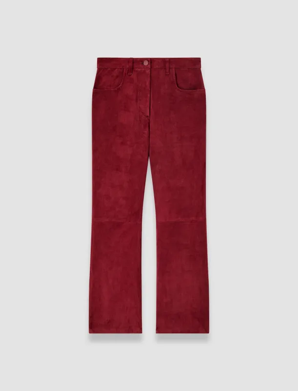 Duke Suede Stretch Trousers sold by Joseph