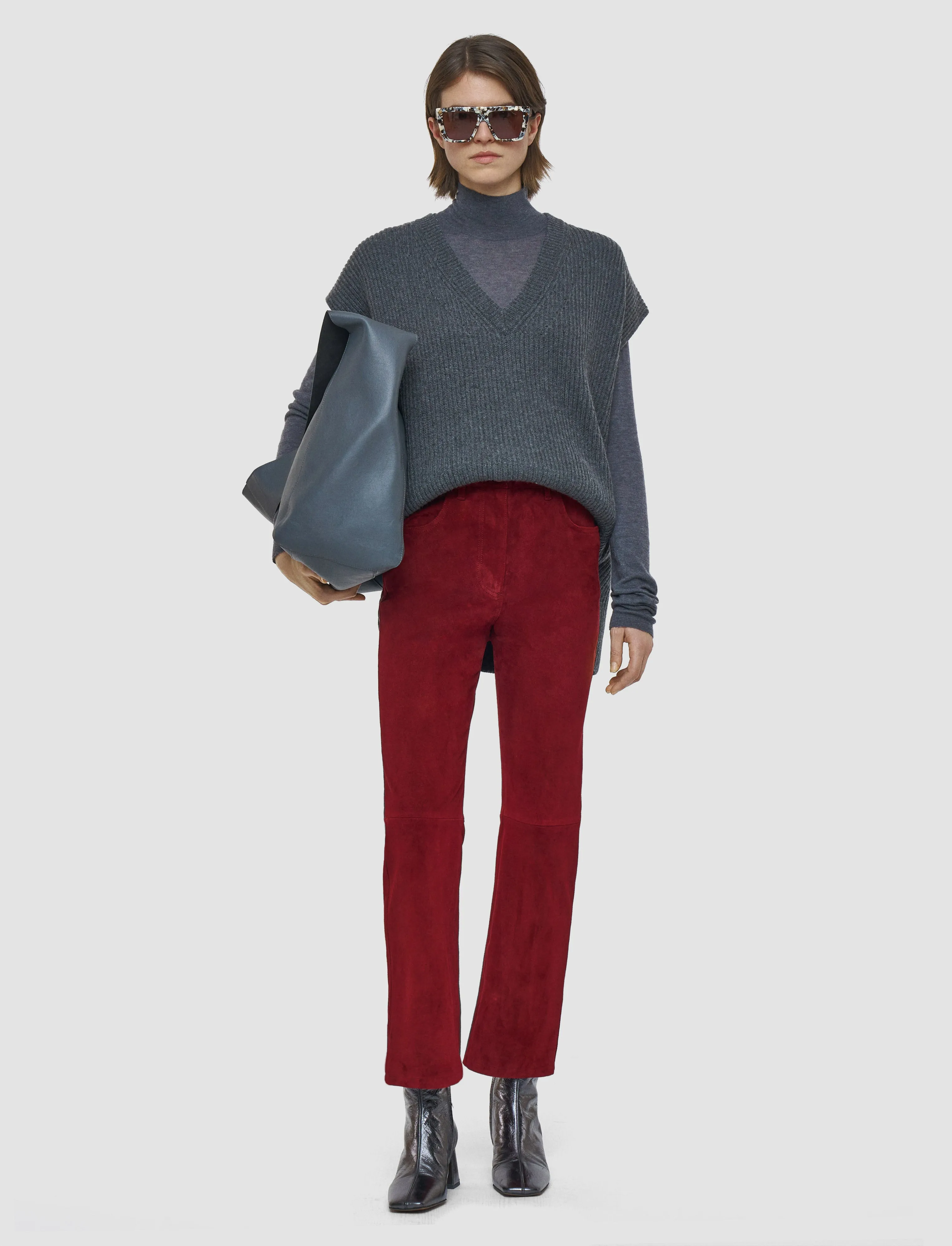 Duke Suede Stretch Trousers sold by Joseph product image thumbnail 2