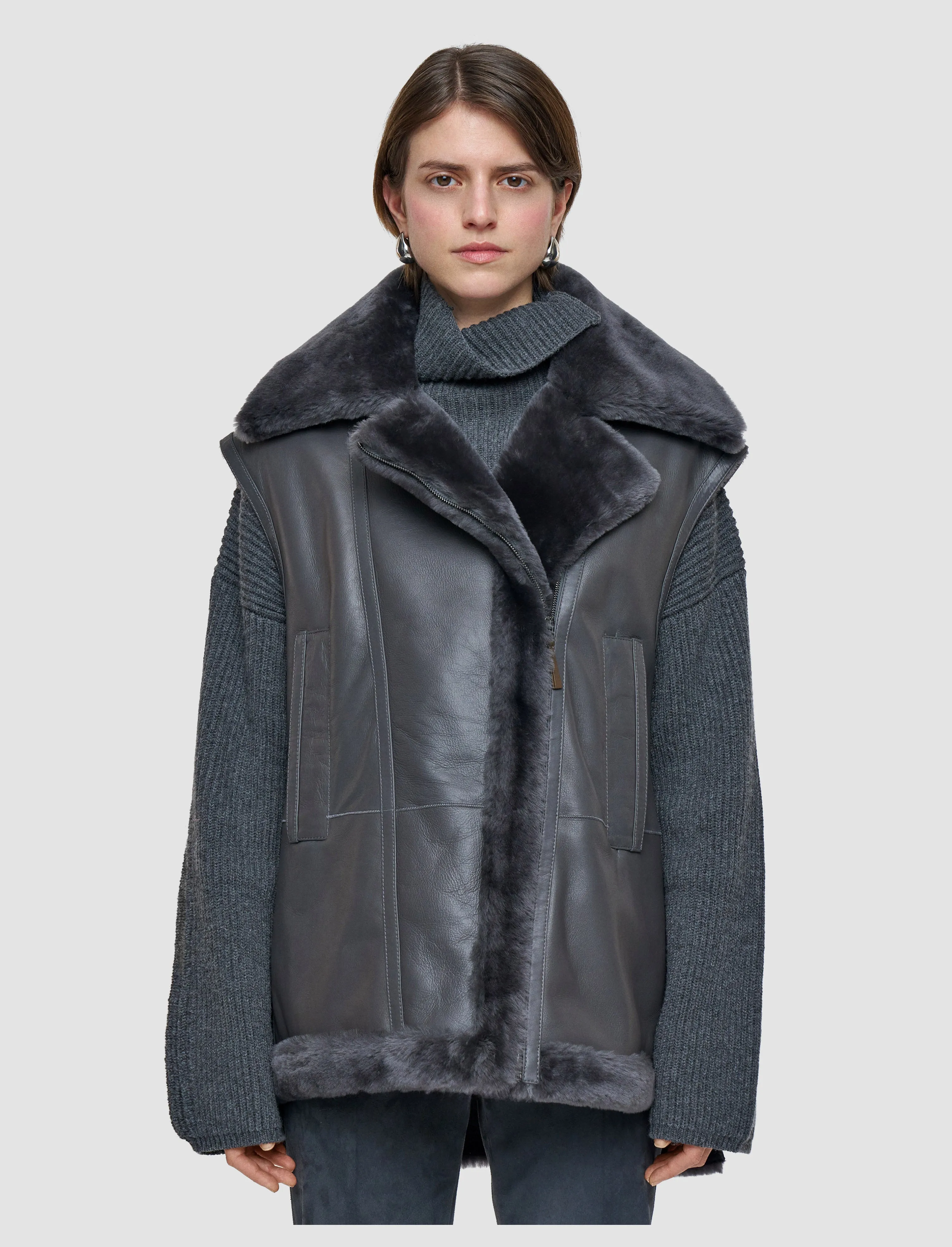 Marc Soft Shearling Gilet sold by Joseph product image thumbnail 3