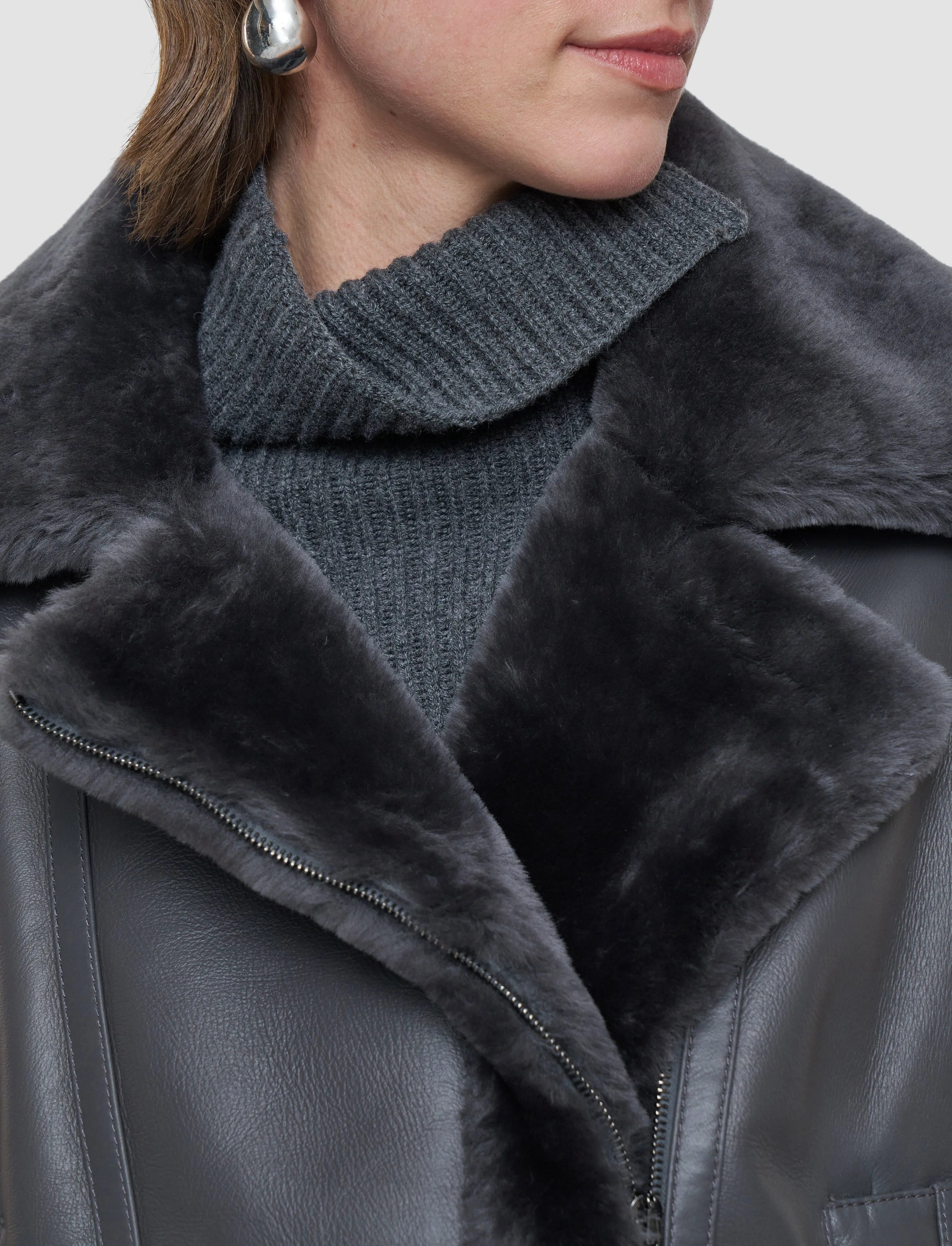 Marc Soft Shearling Gilet sold by Joseph product image thumbnail 4