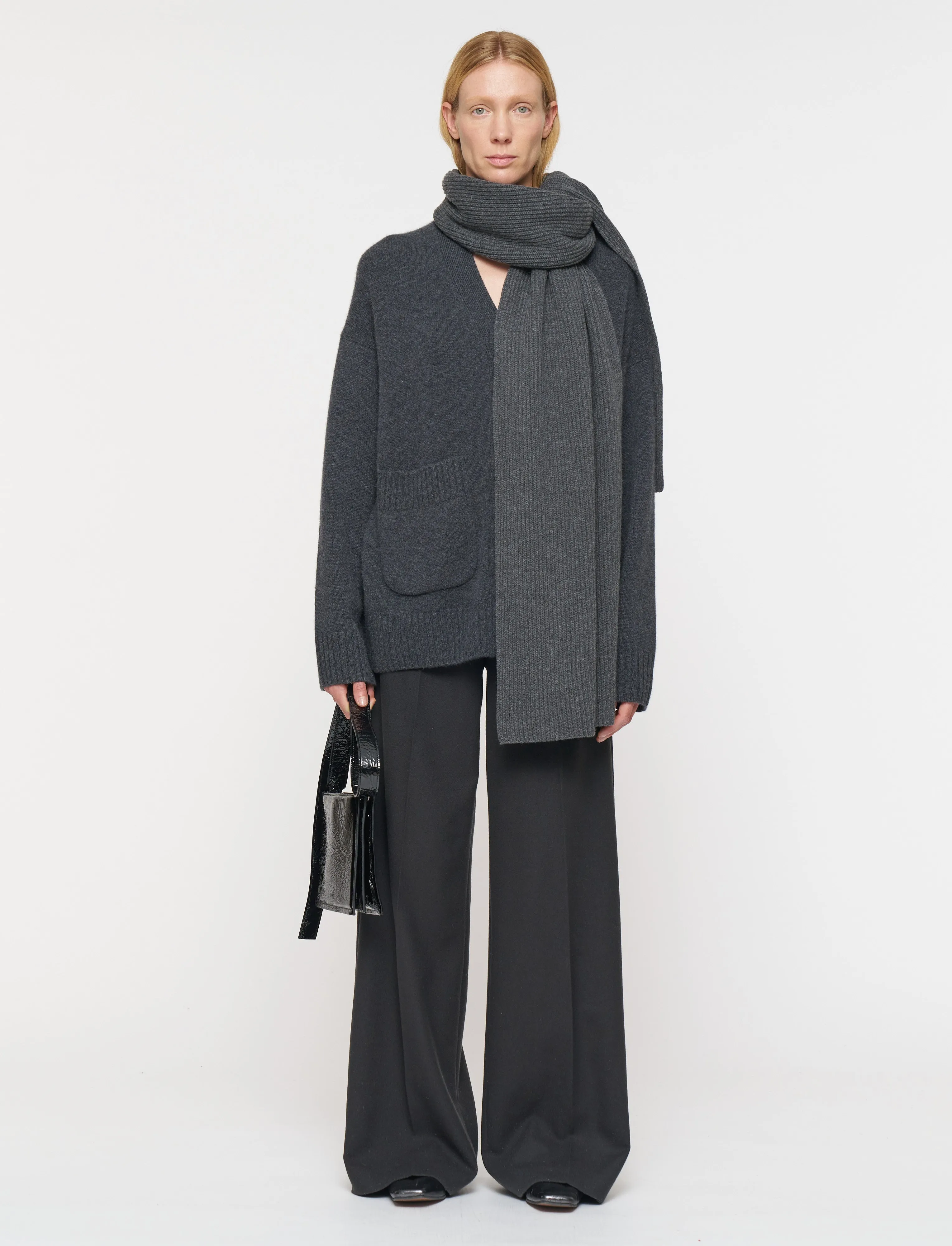 Light Cardigan Stitch Scarf sold by Joseph product image thumbnail 2