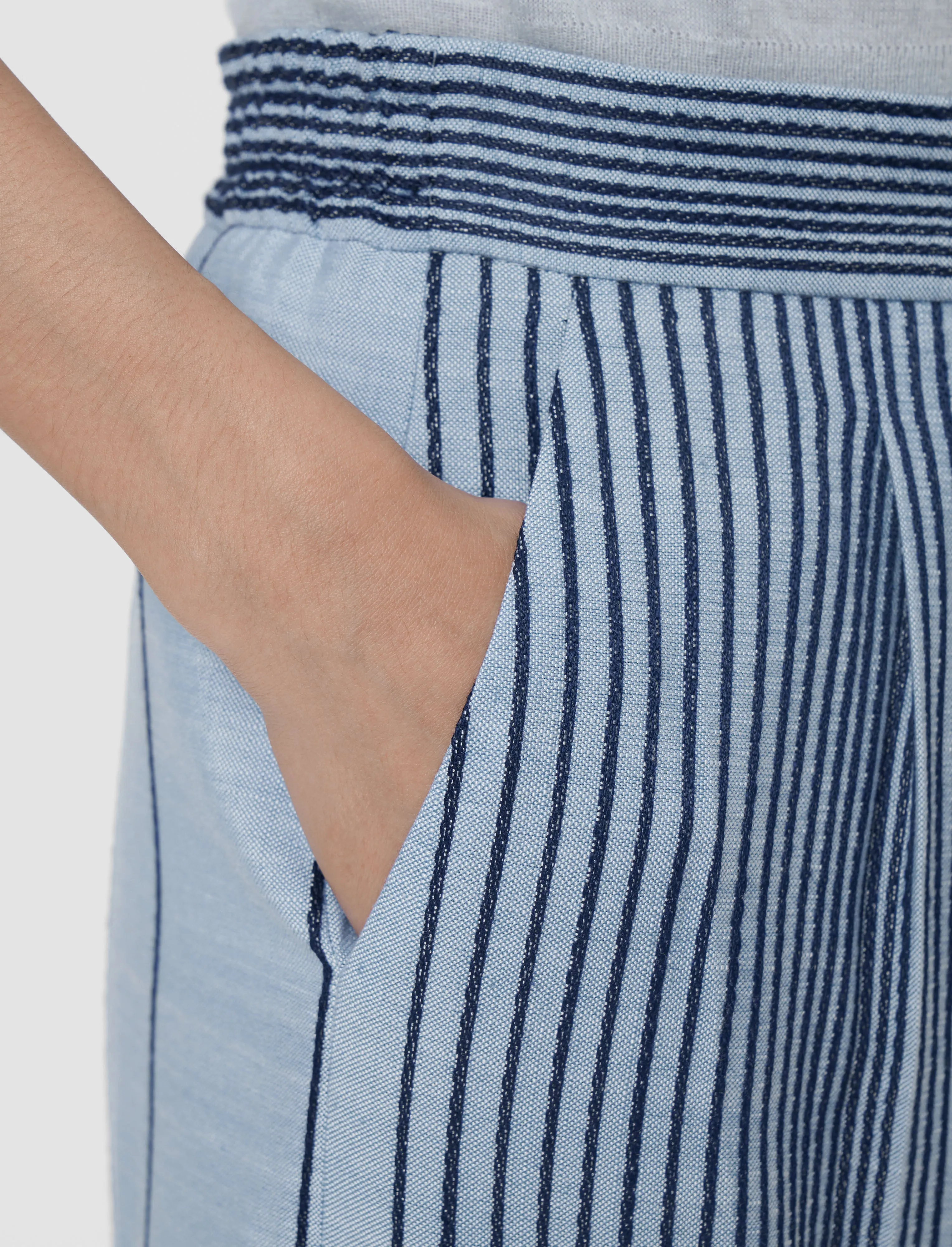 Alanel Embroidered Stripes Trousers sold by Joseph product image thumbnail 4