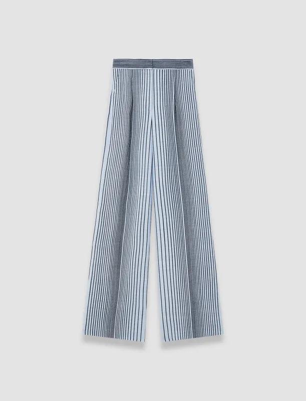 Alanel Embroidered Stripes Trousers sold by Joseph