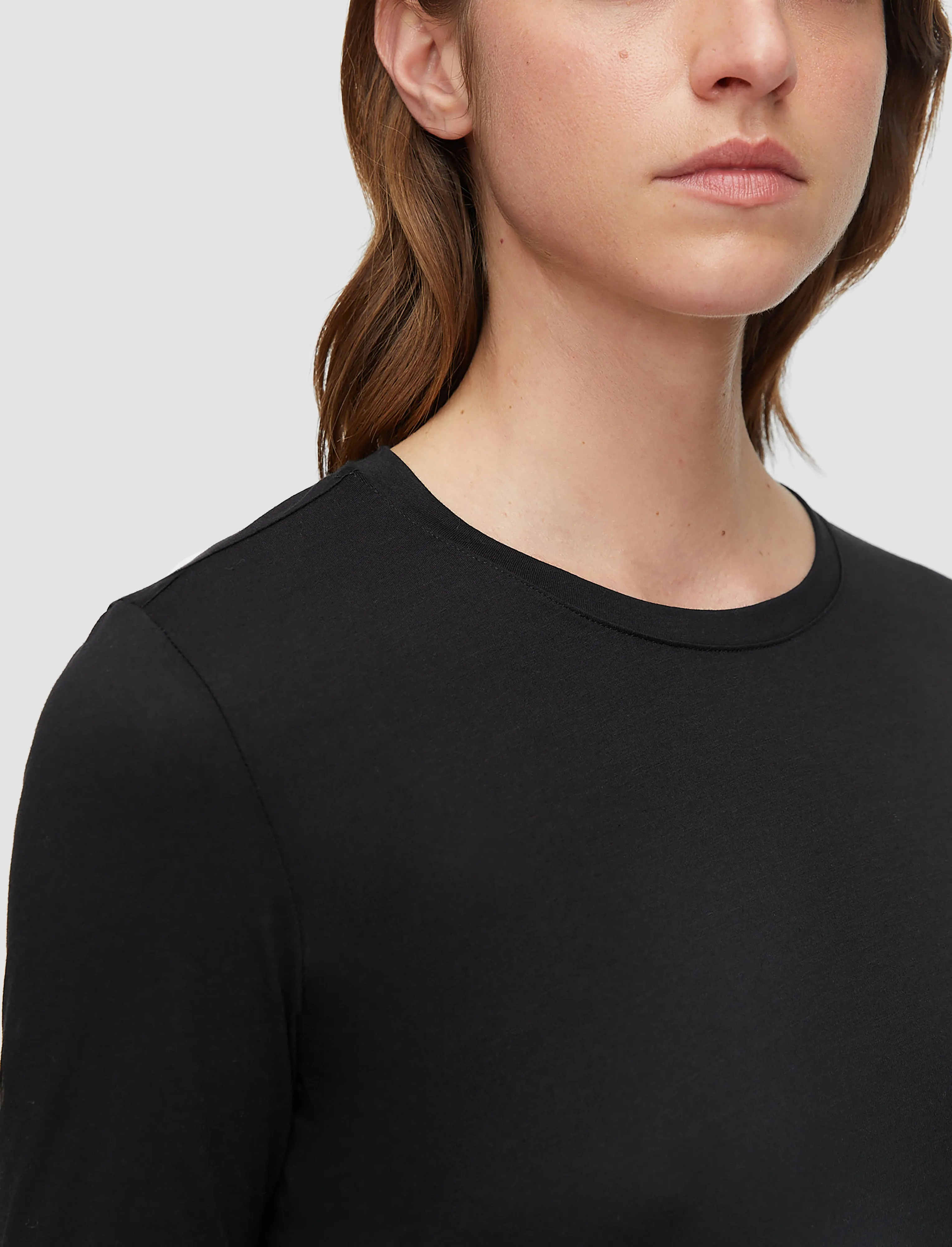 Cotton Silk Jersey Long Sleeve T-Shirt sold by Joseph product image thumbnail 5