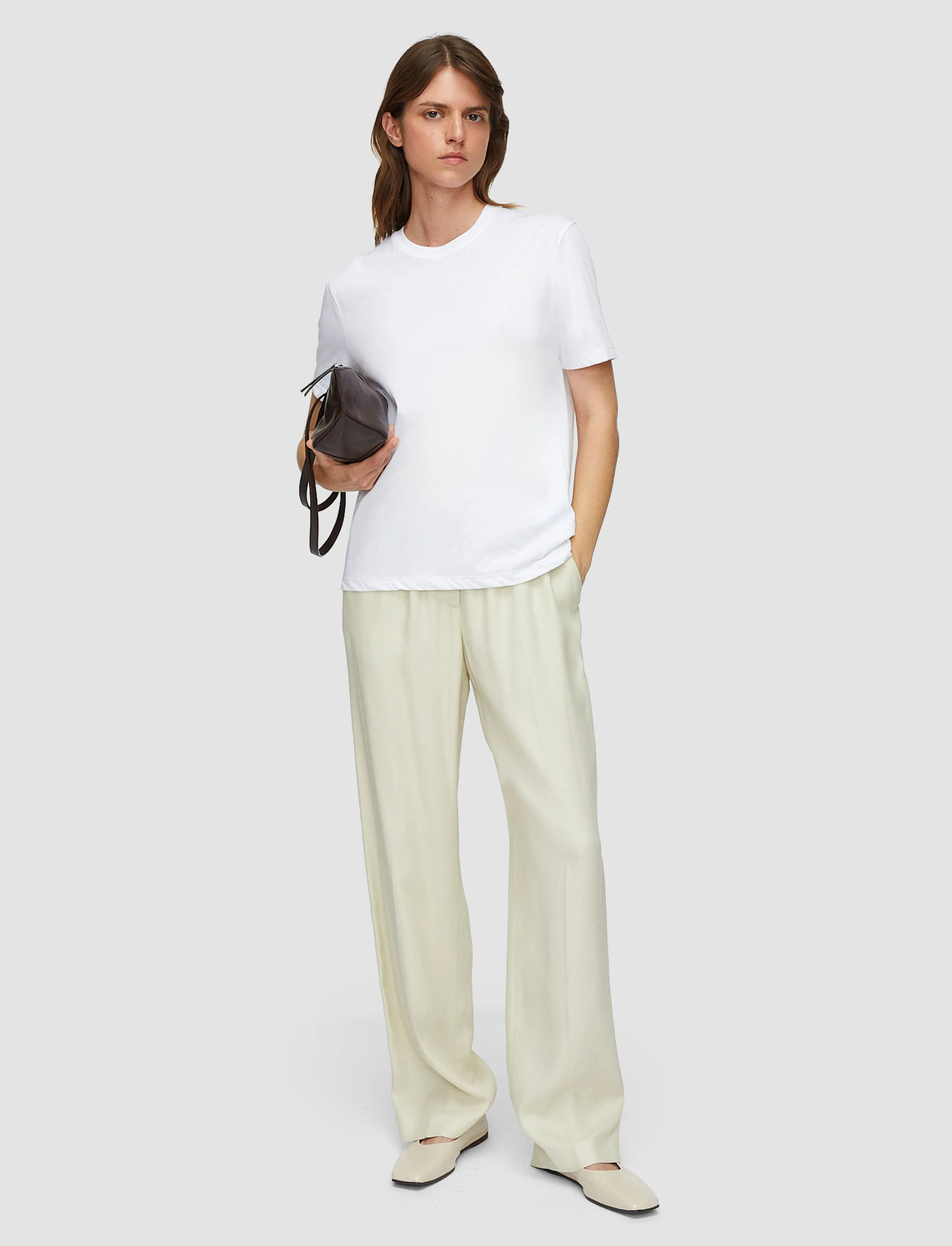 Cotton Silk Jersey T-Shirt sold by Joseph product image thumbnail 2