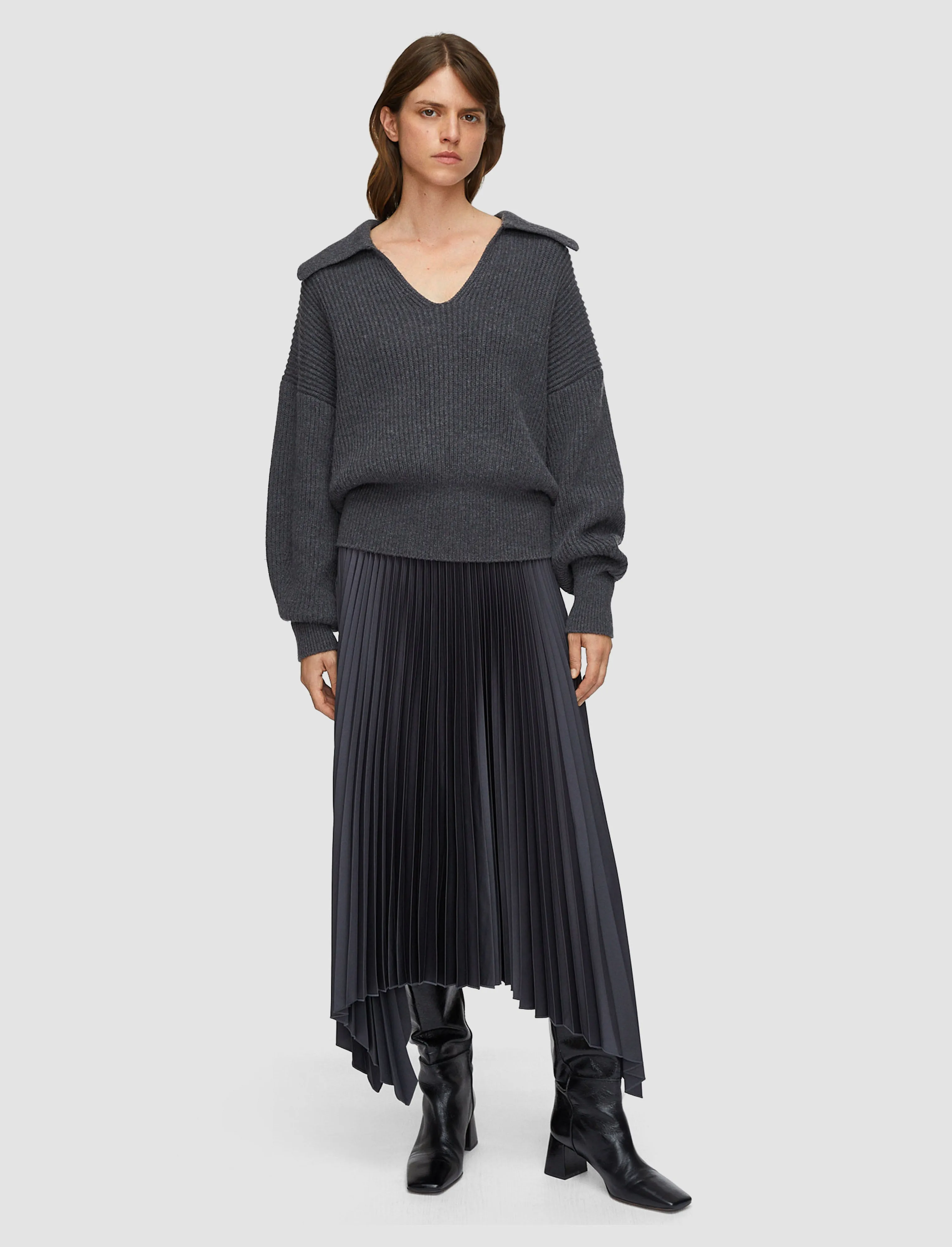Ade Knit Weave Plissé Skirt sold by Joseph product image thumbnail 2