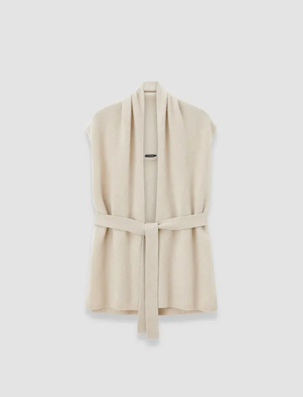 Brushed Cashmere Sleeveless Wrap sold by Joseph