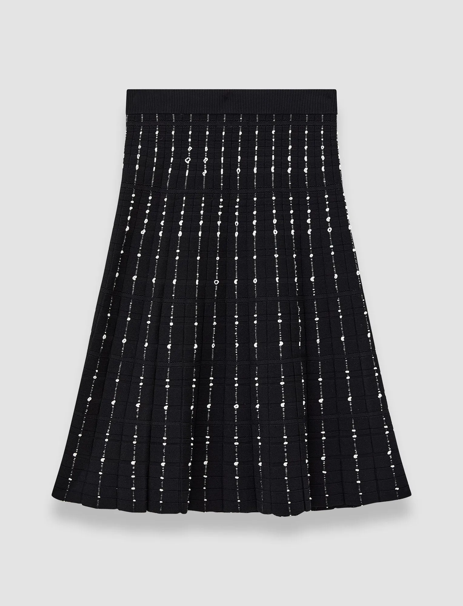 Fragmented Stripes Knee Length Skirt sold by Joseph