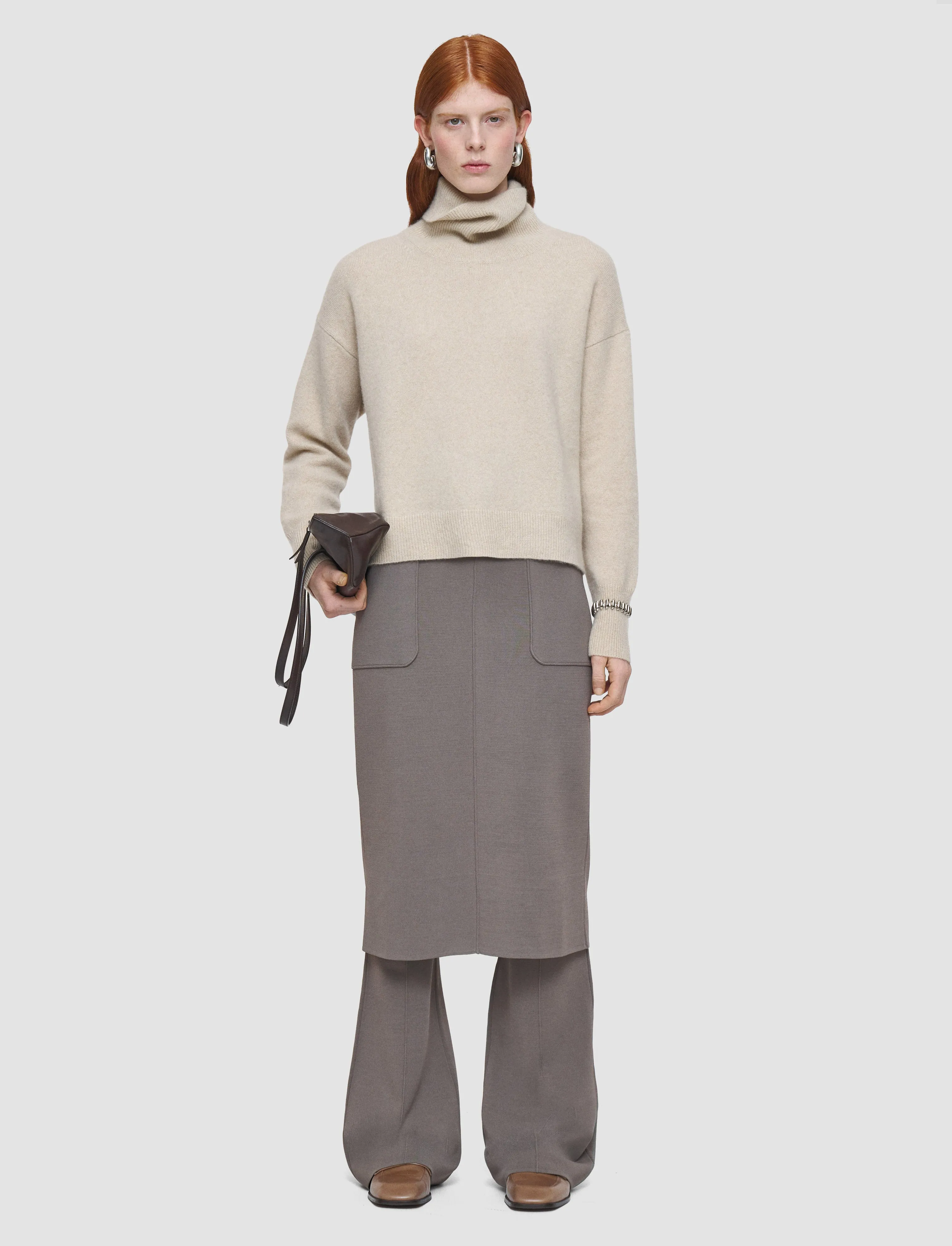 Brushed Cashmere High Neck Jumper sold by Joseph product image thumbnail 2