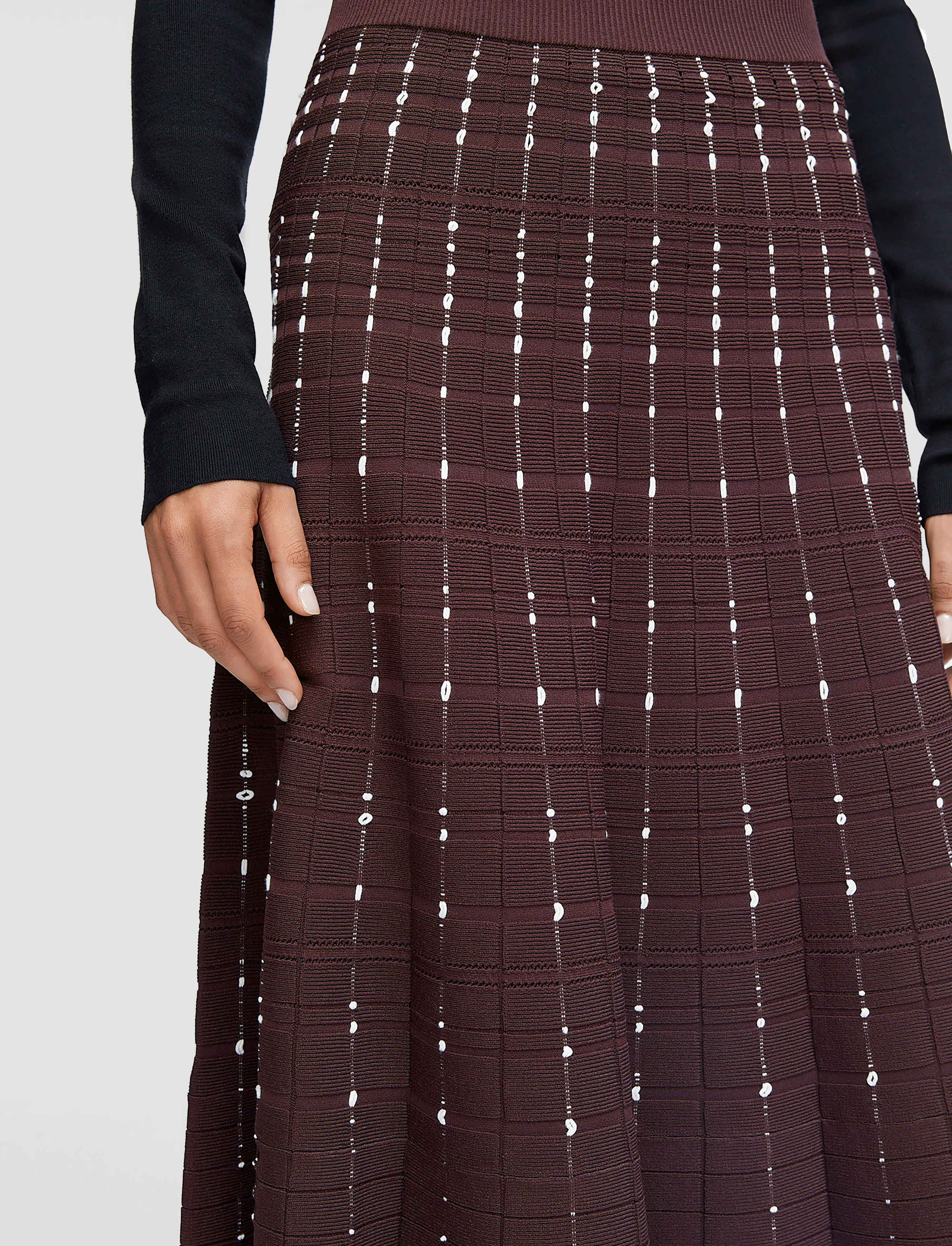 Fragmented Stripes Skirt sold by Joseph product image thumbnail 4