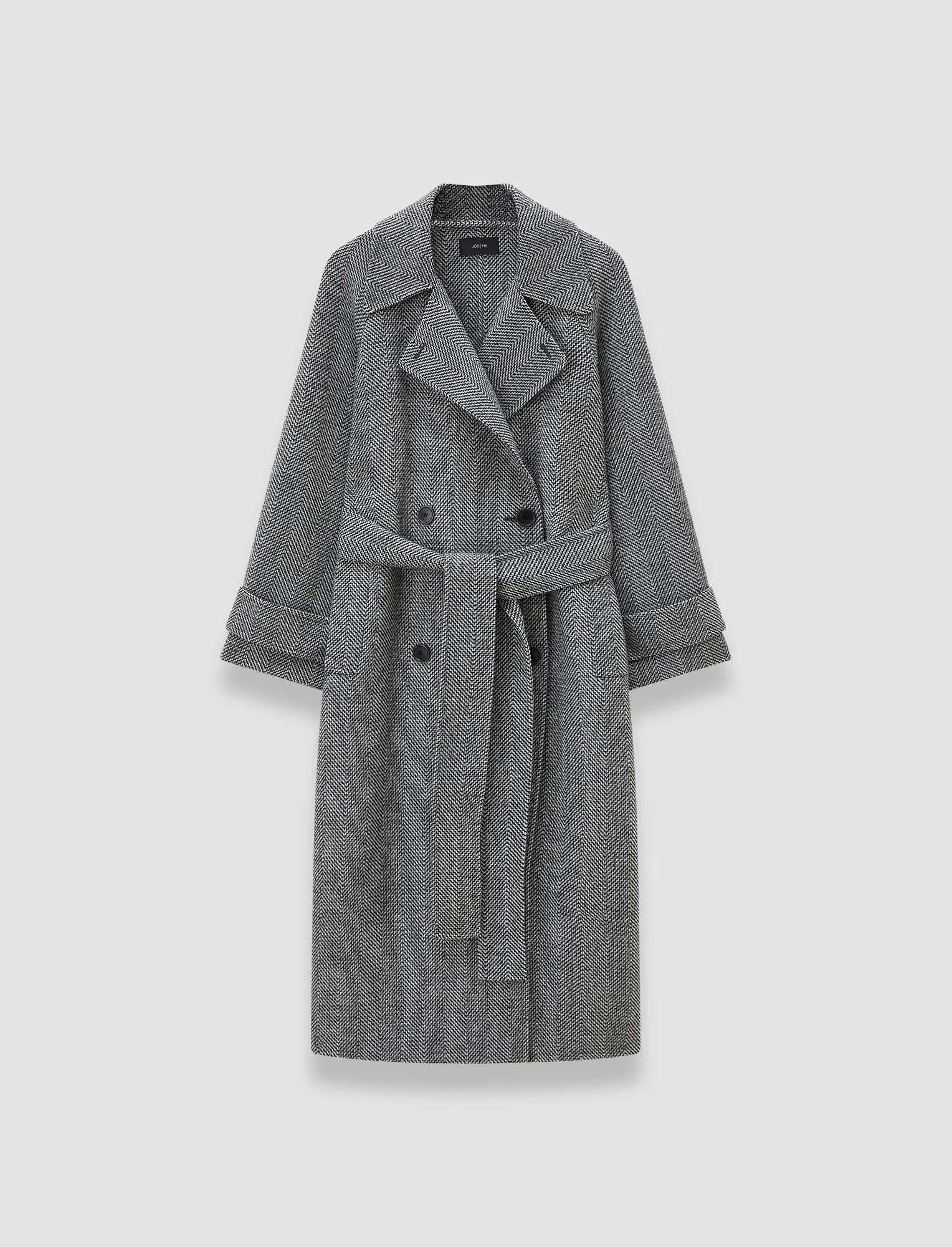 Navarre Linear Double Face Wool Coat sold by Joseph