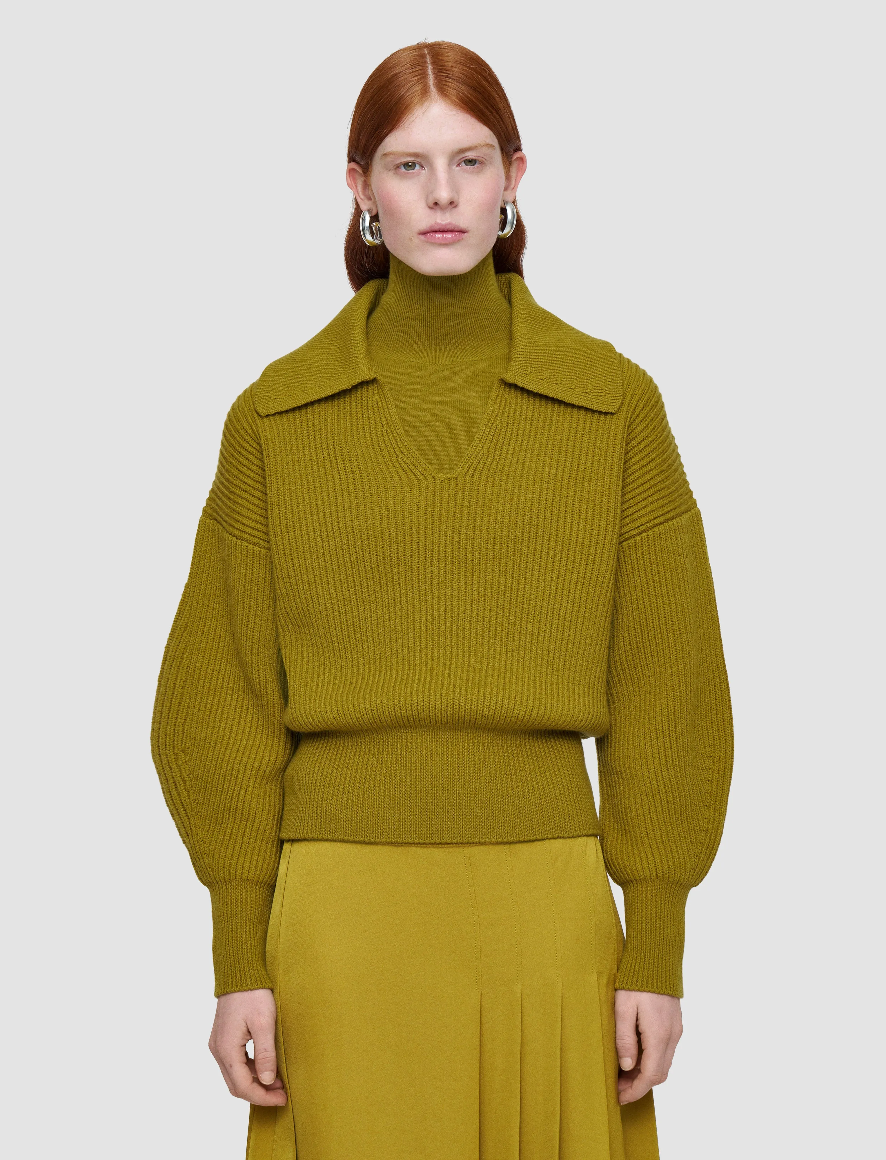 Light Cardigan Stitch Open Neck Jumper sold by Joseph product image thumbnail 3