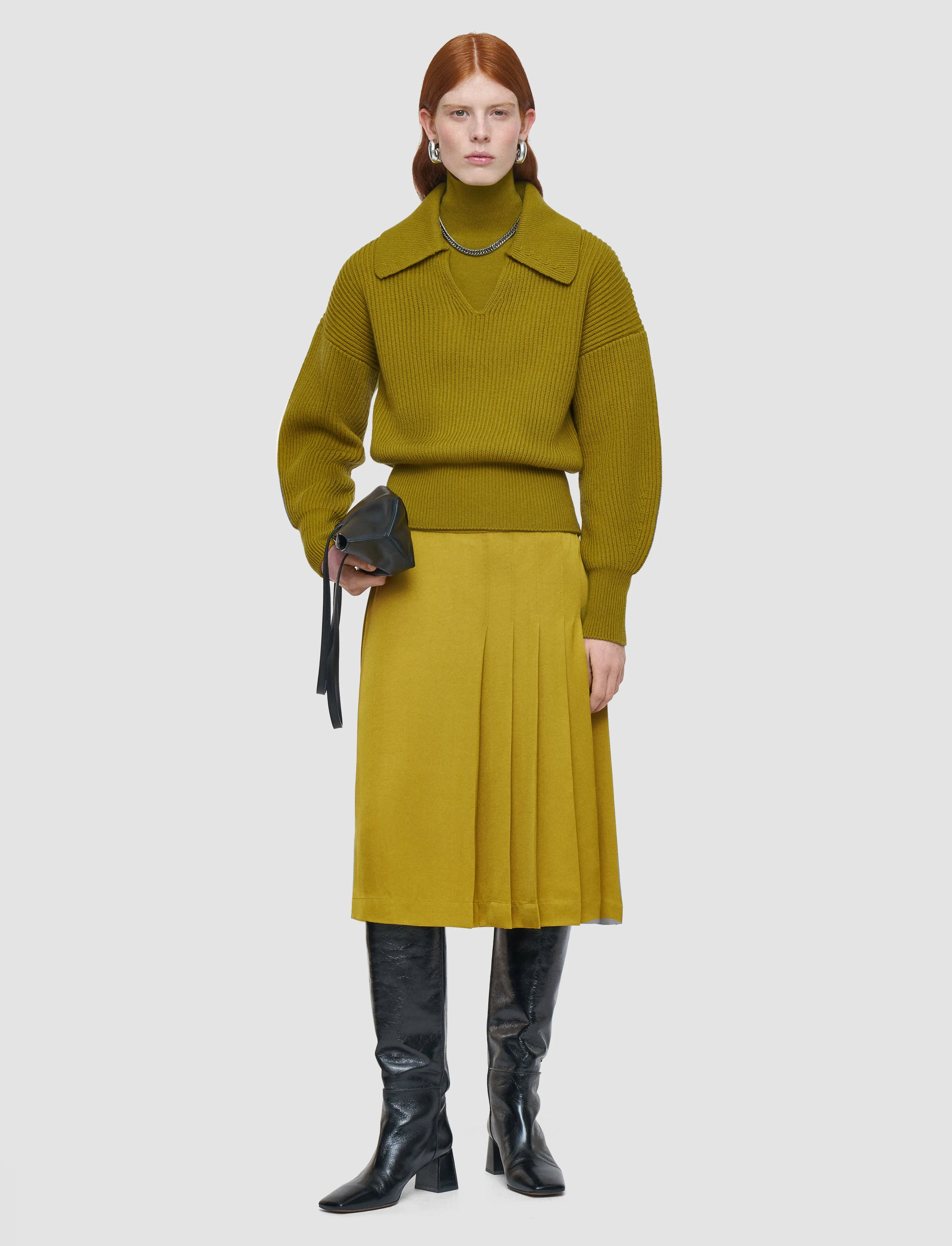 Light Cardigan Stitch Open Neck Jumper sold by Joseph product image thumbnail 2