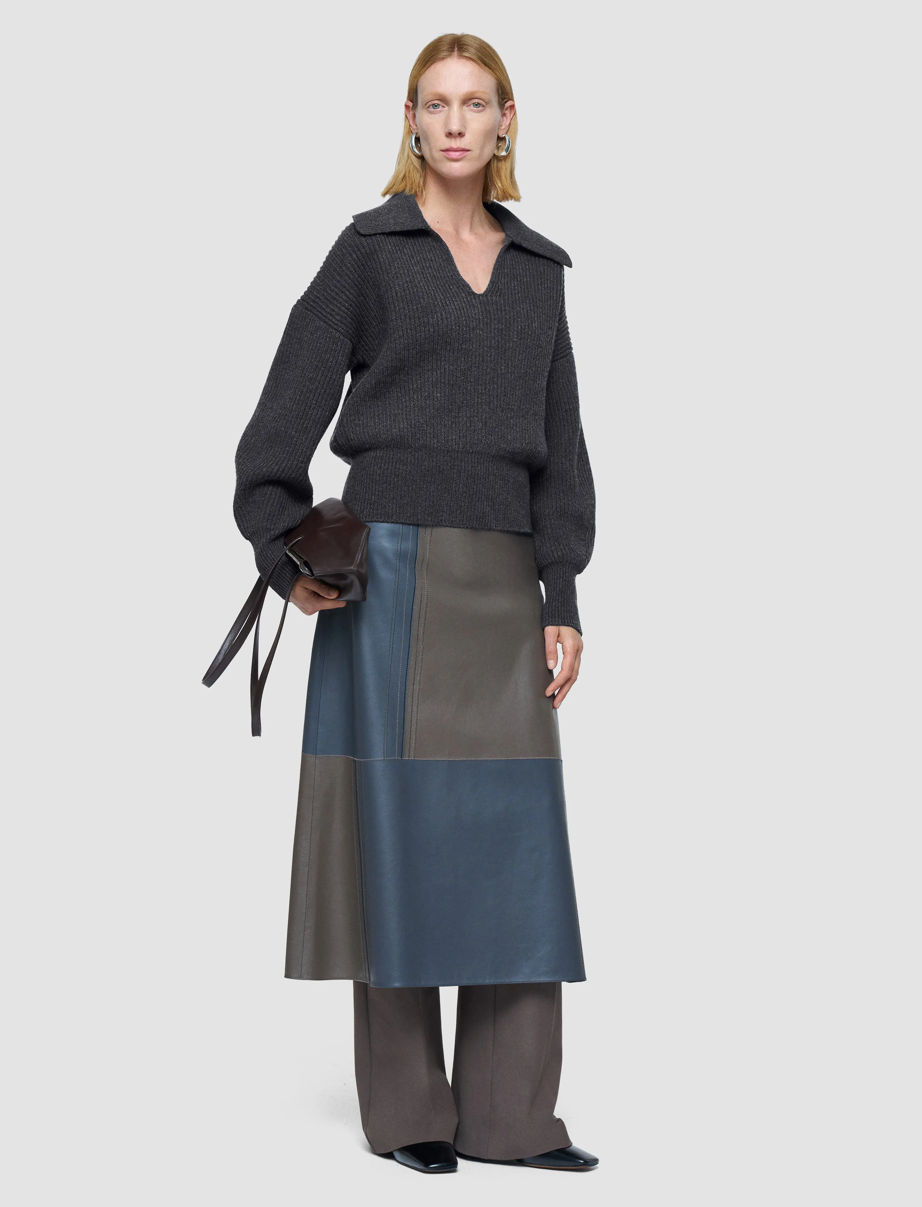 Light Cardigan Stitch Open Neck Jumper sold by Joseph product image thumbnail 2