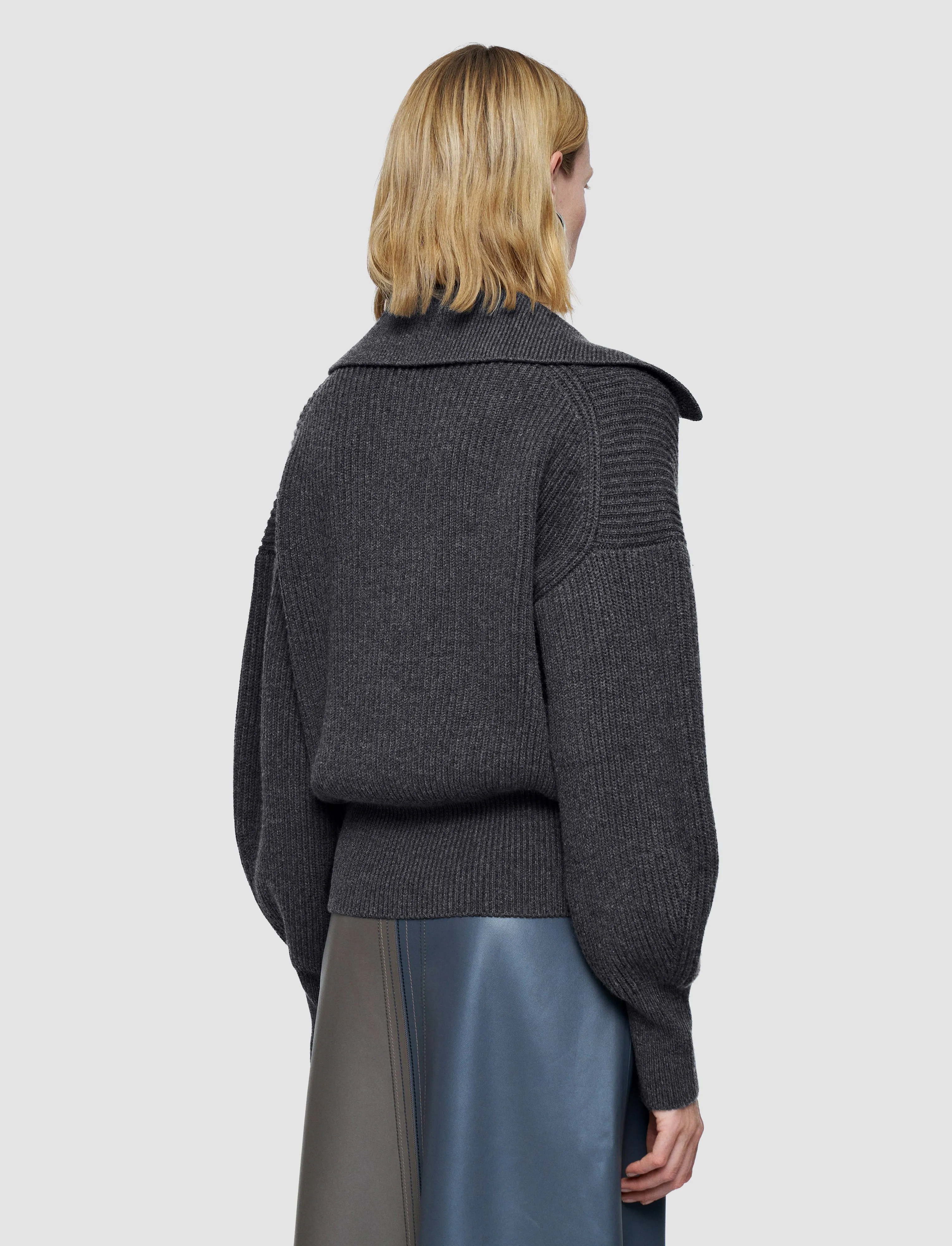 Light Cardigan Stitch Open Neck Jumper sold by Joseph product image thumbnail 3